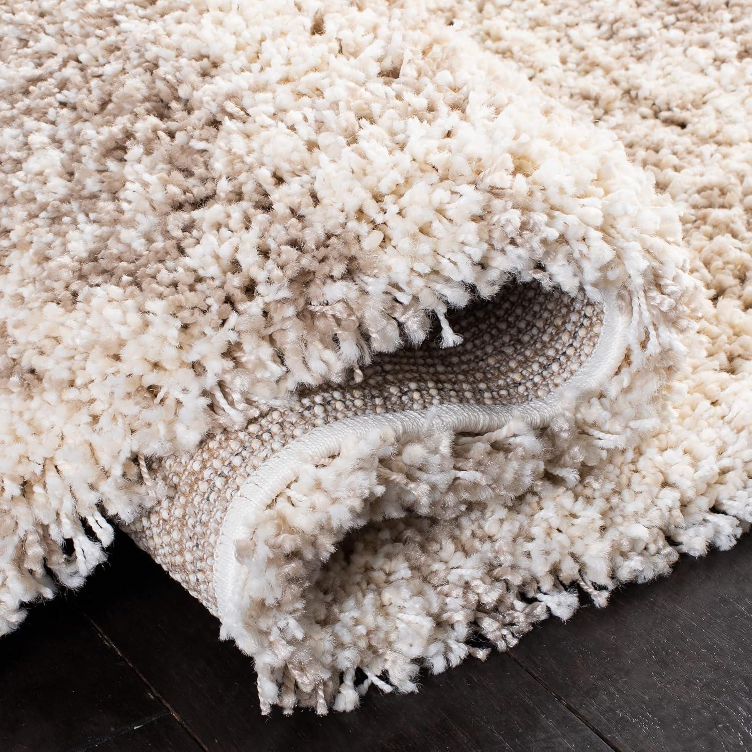 Hudson Shag SGH206 Power Loomed Area Rug - Ivory/Green - 6'x9' - Safavieh.