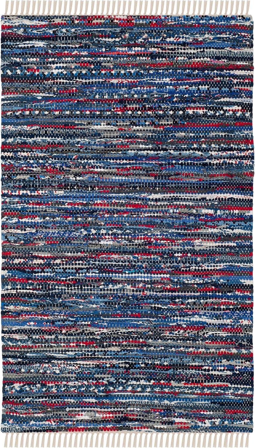 Rag Rug RAR128 Hand Woven Indoor Accent Rug - Multi - 3'x5' - Safavieh.