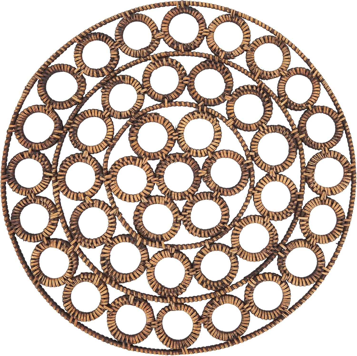 100% Rattan Round Placemat