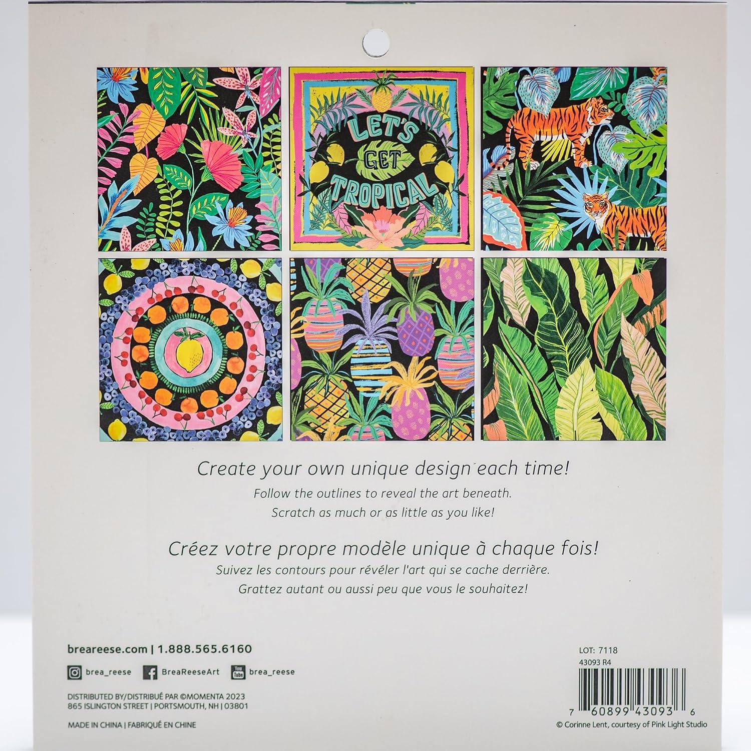 Momenta: Brea Reese Scratch Art Paper Pad - Tropical