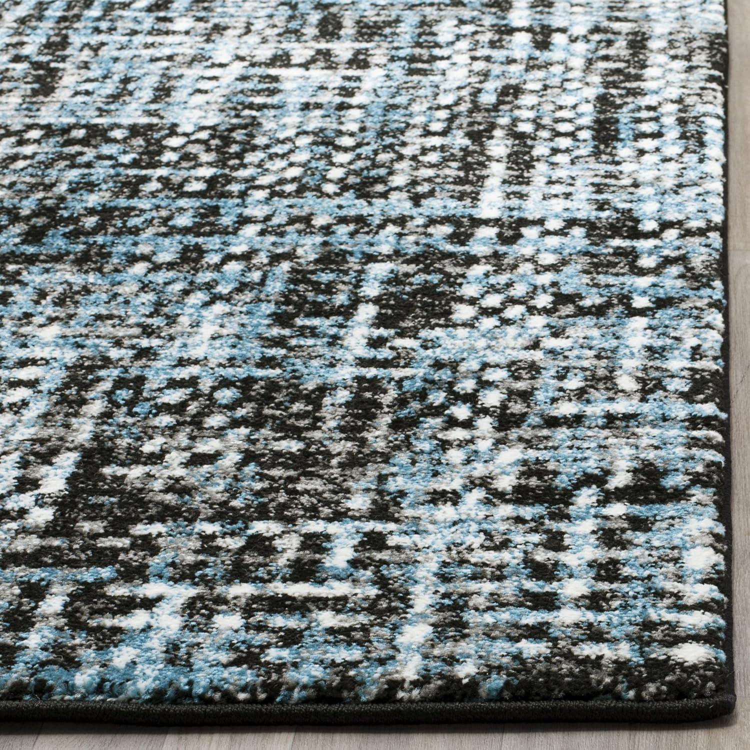 Porcello PRL6941 Power Loomed Indoor Accent Rug - 2'7"x5' - Charcoal/Blue - Safavieh