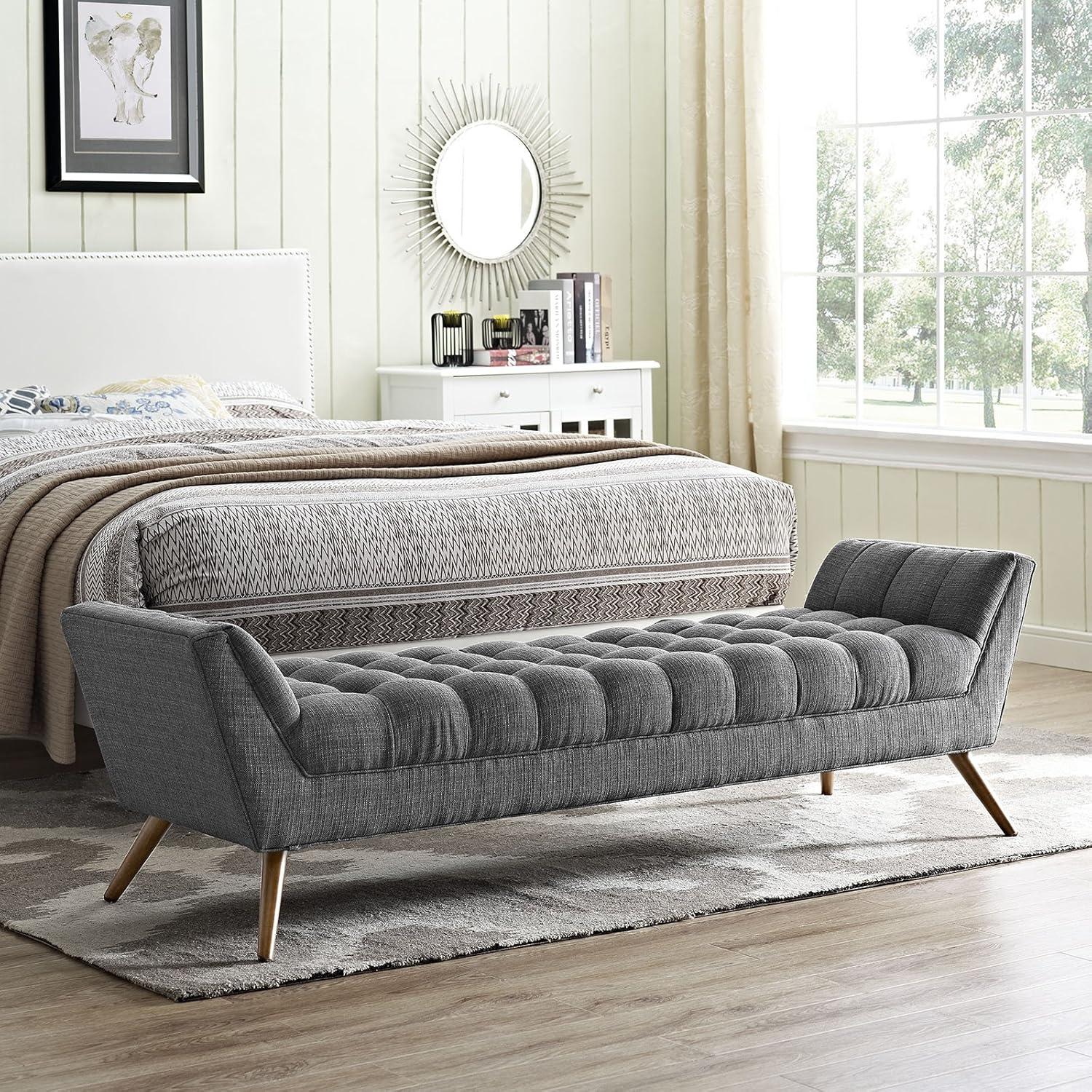 Response Upholstered Fabric Bench by Modway