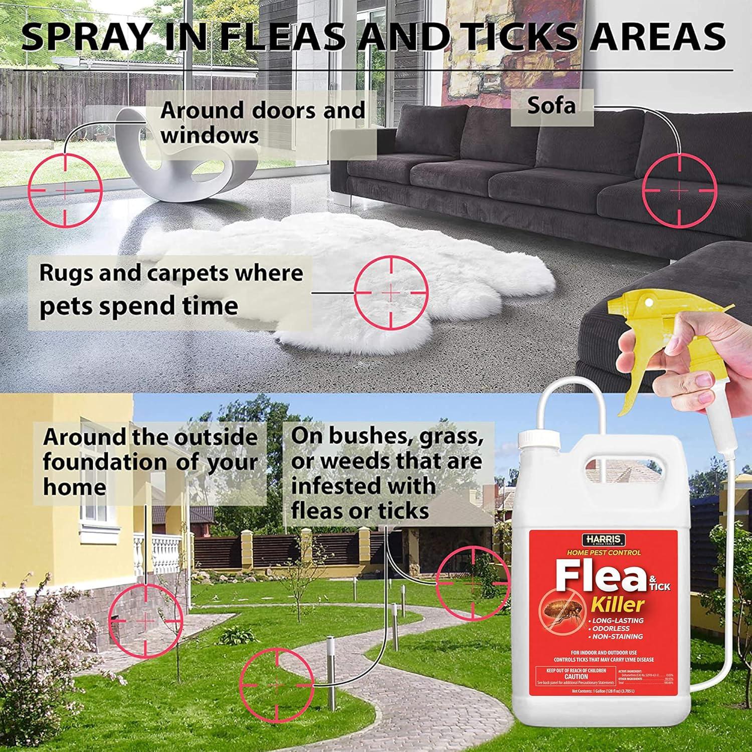 Harris Home Pest Control Flea & Tick Killer Liquid 1 gal