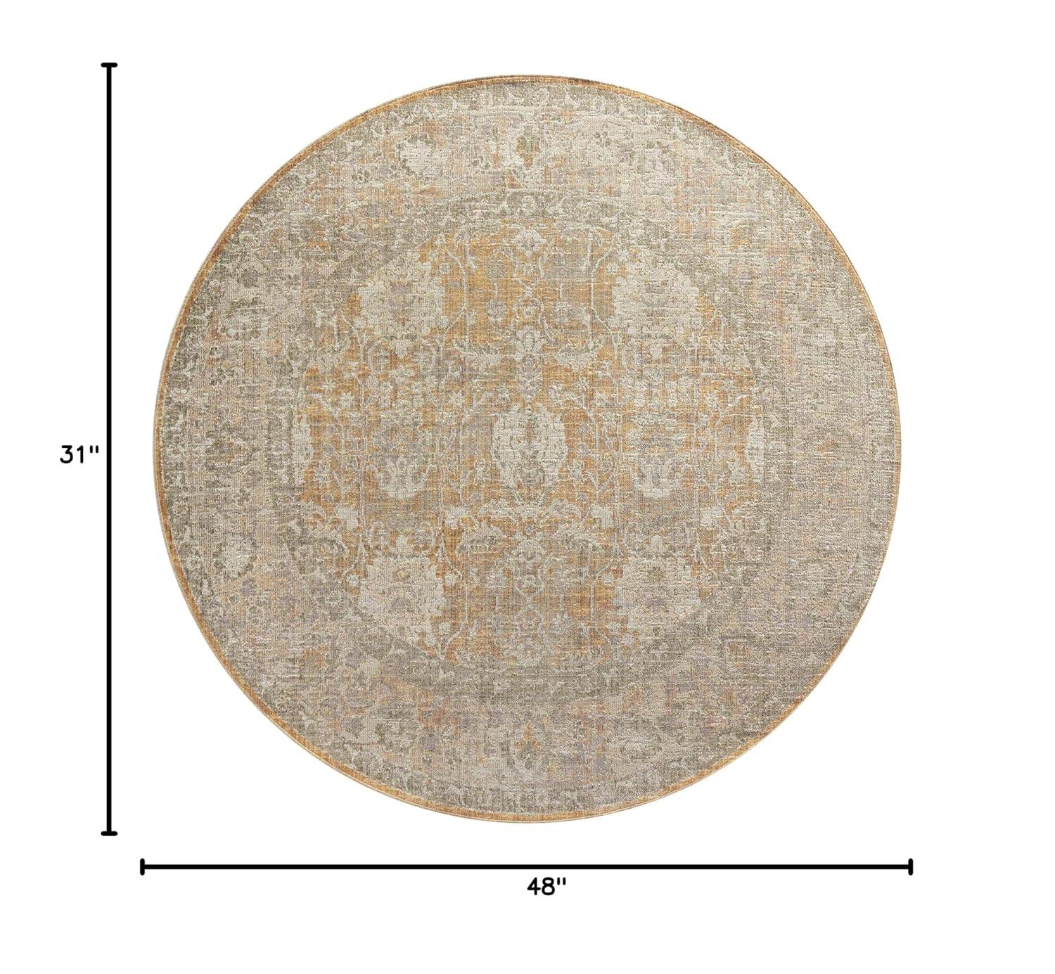 Chris Loves Julia x Loloi Rosemarie Oriental Gold/Sand Area Rug