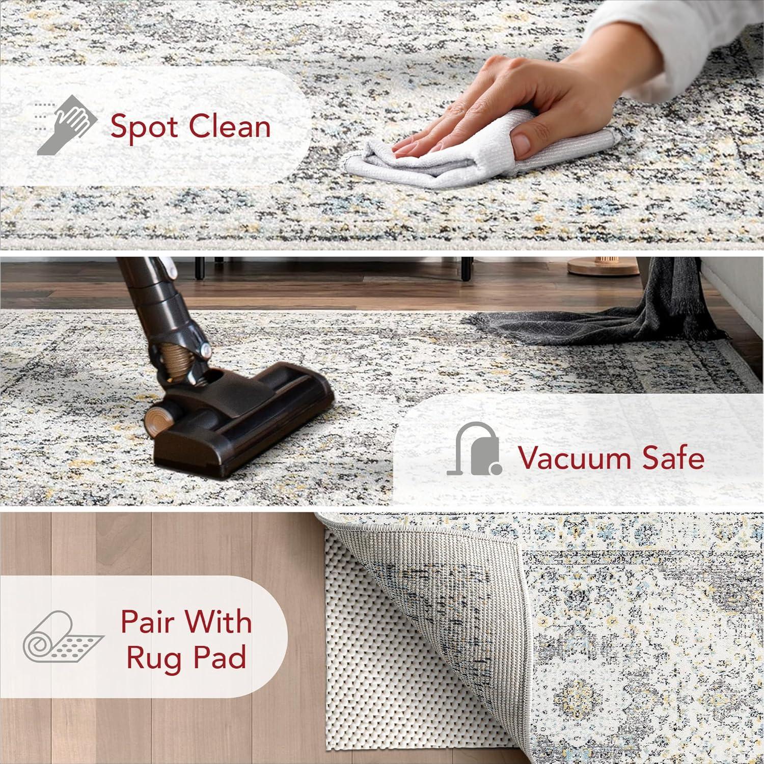 nuLOOM Paisley Vintage Persian Area Rug, 2' x 3', Verona Grey