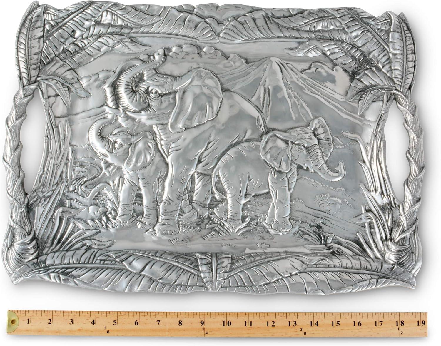 Arthur Court Designs Elephant Metal Tray