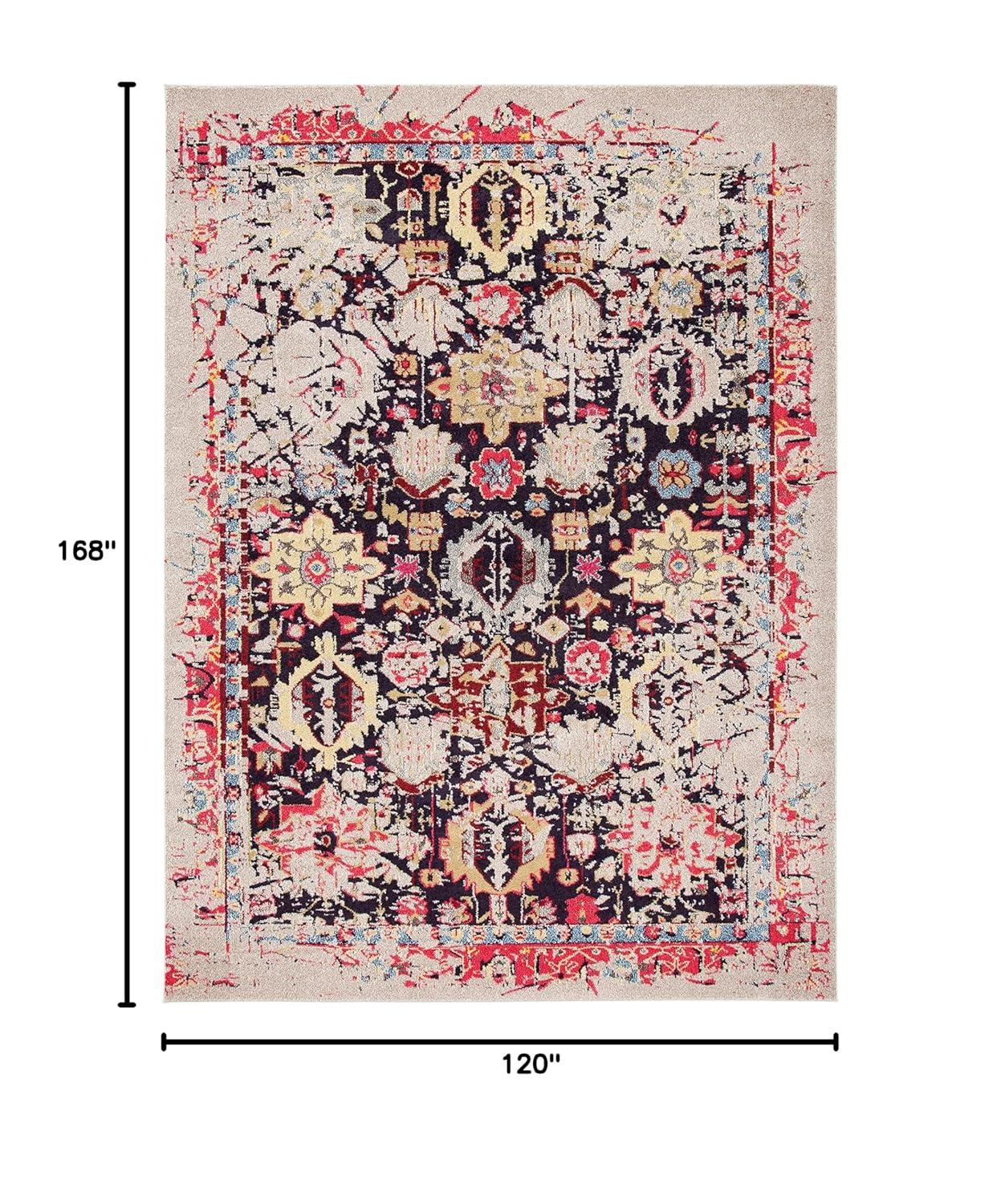 SAFAVIEH Monaco Shannon Abstract Area Rug, Grey/Multi, 10' x 14'