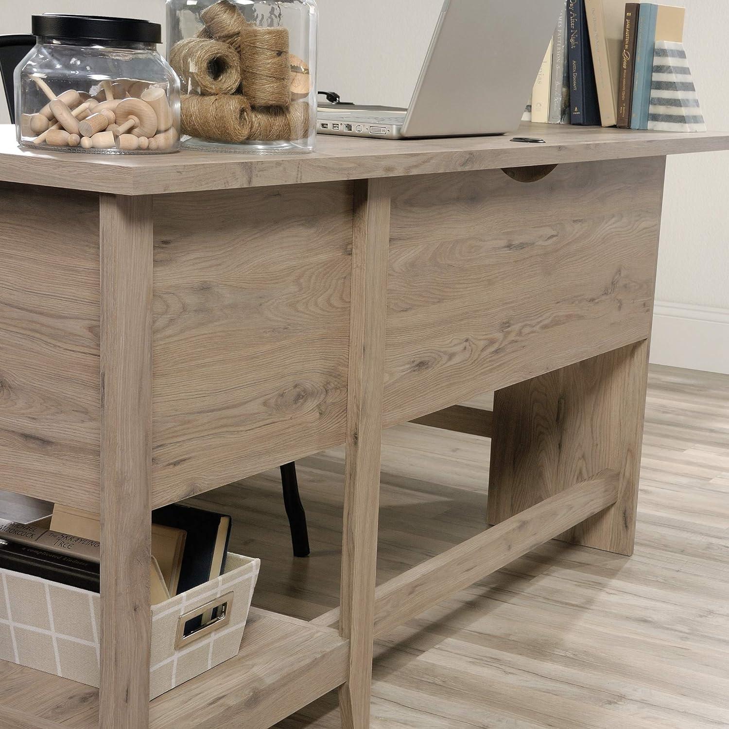 Laurel Oak Executive Corner Desk with Filing Drawer