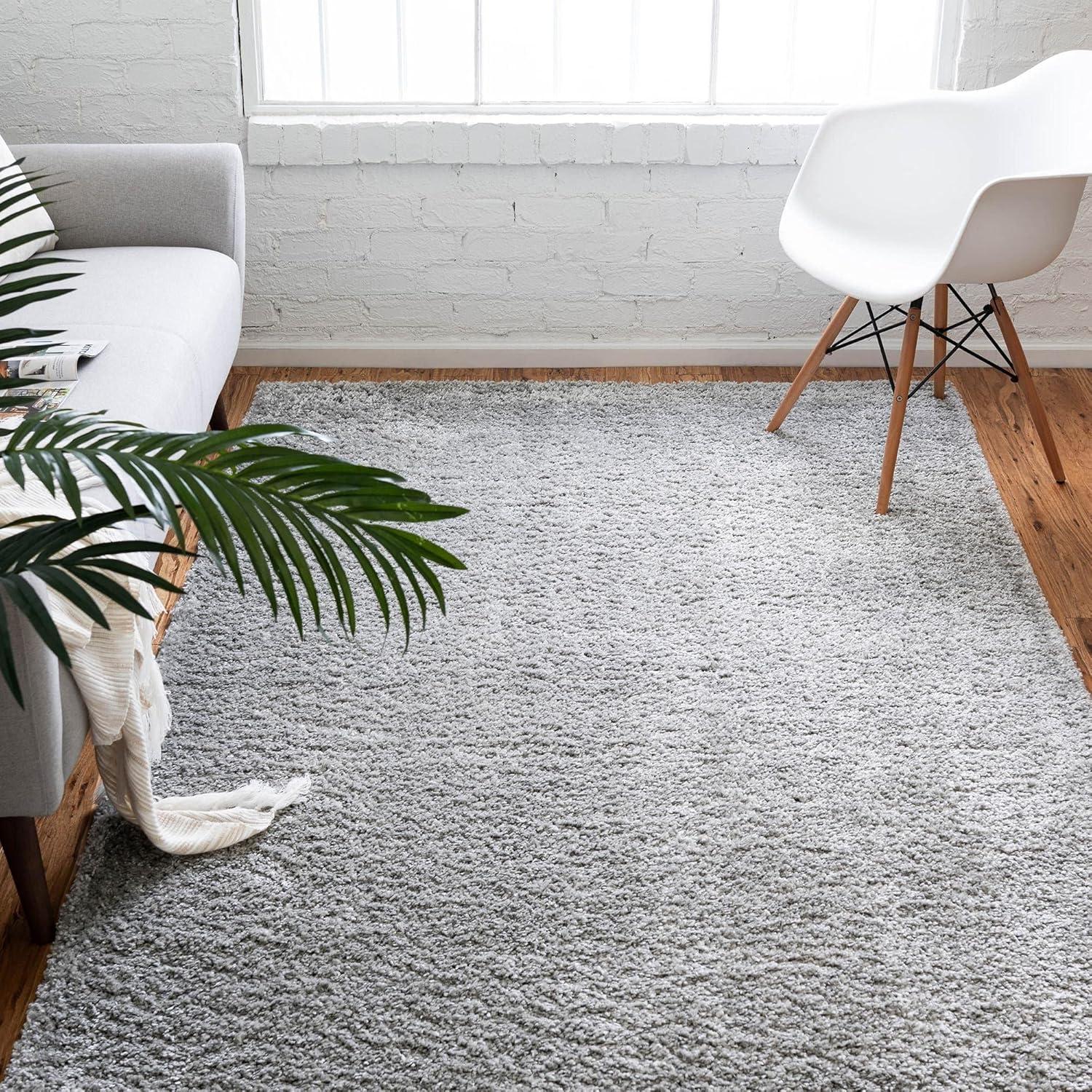 Unique Loom 8' 0 x 10' 0 Davos Shag Dusty Rose Area Rug