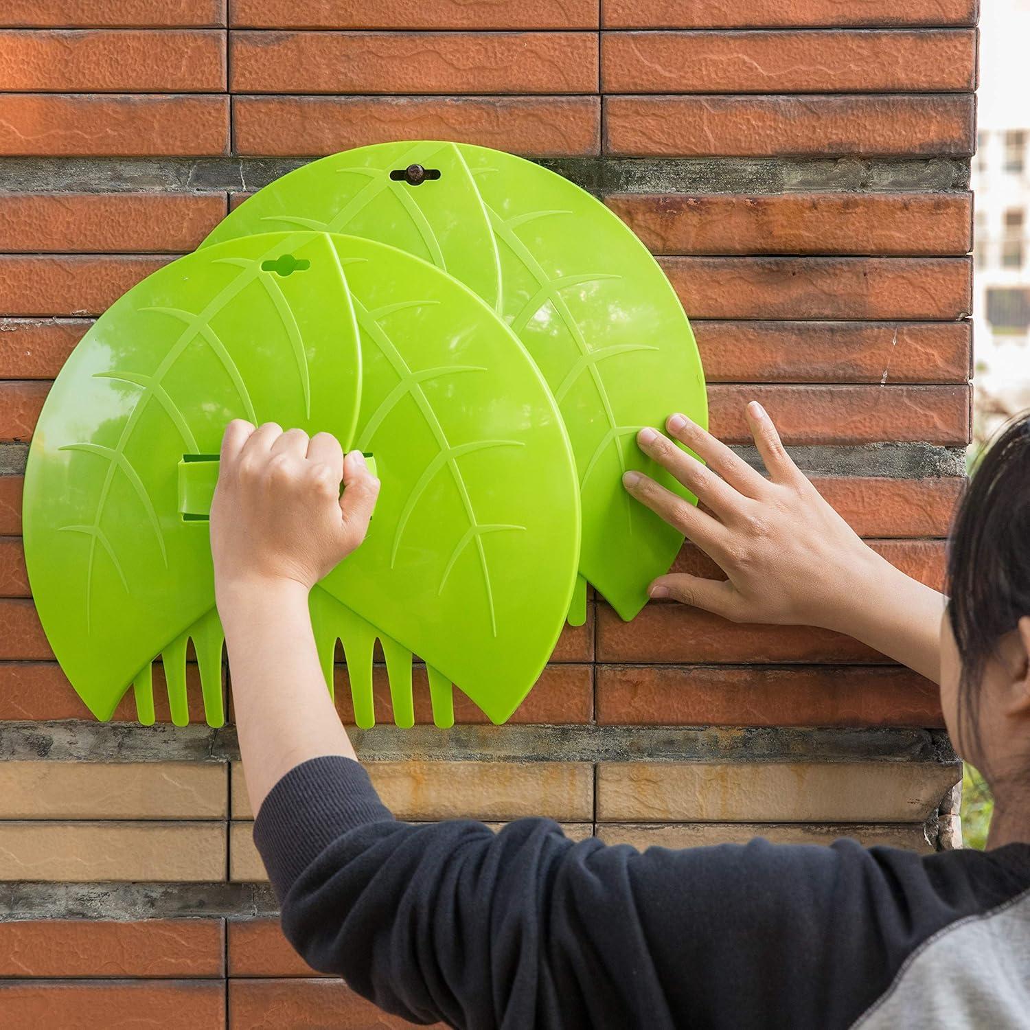 Pair of Plastic Leaf Scoops, Hand Rakes