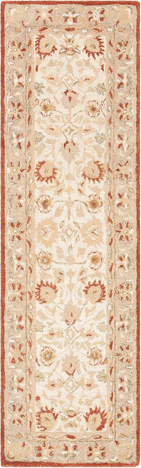 SAFAVIEH Anatolia AN512E Handmade Beige / Rust Rug