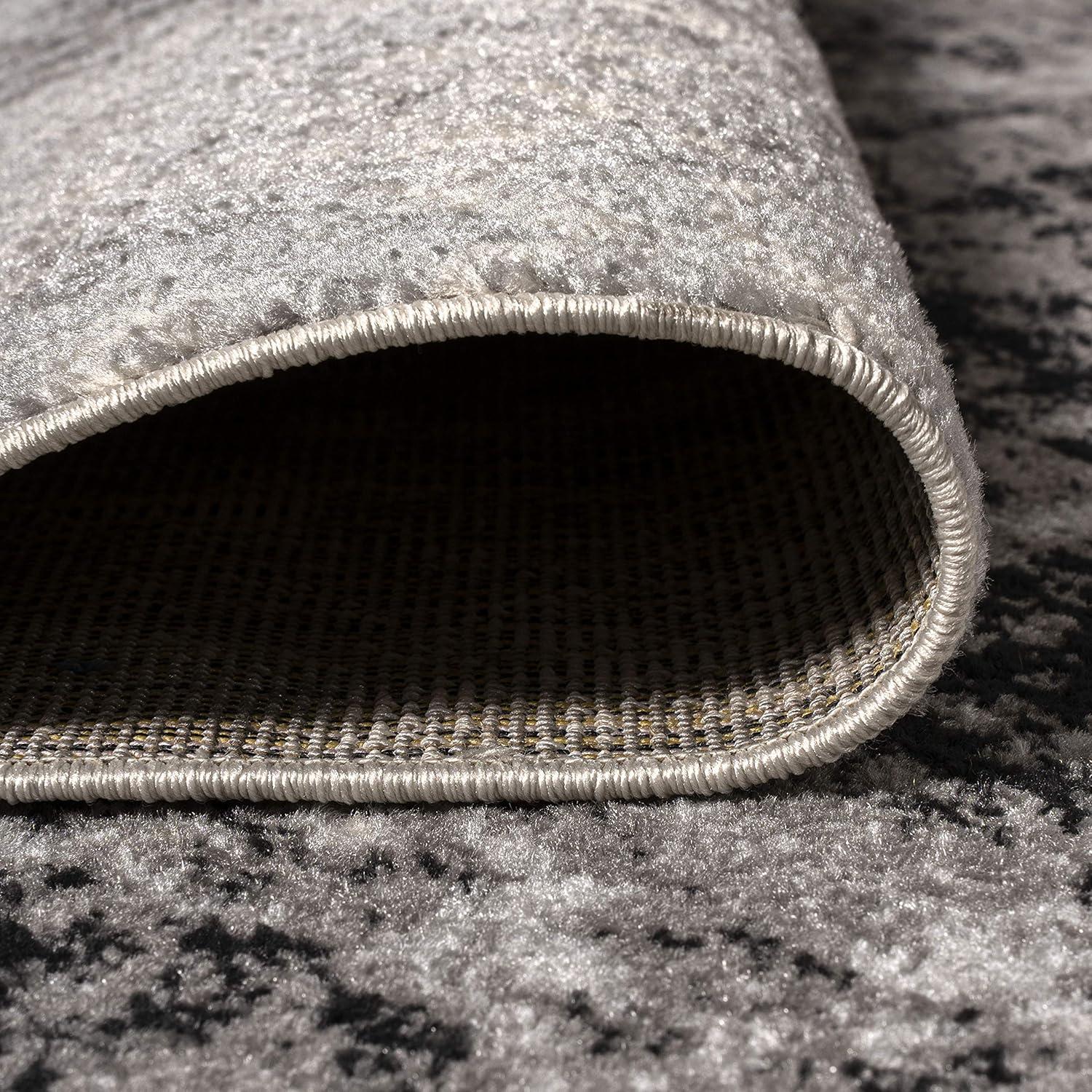 3'x5' Dune Modern Abstract Area Rug, Cream/Gray - JONATHAN Y