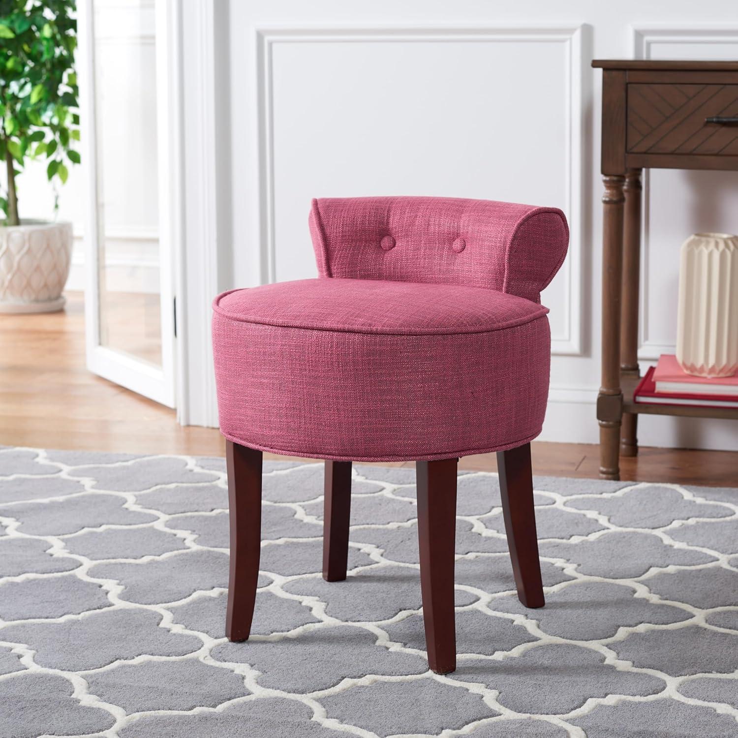 Georgia Vanity Stool - MCR4546 - Rose - Safavieh