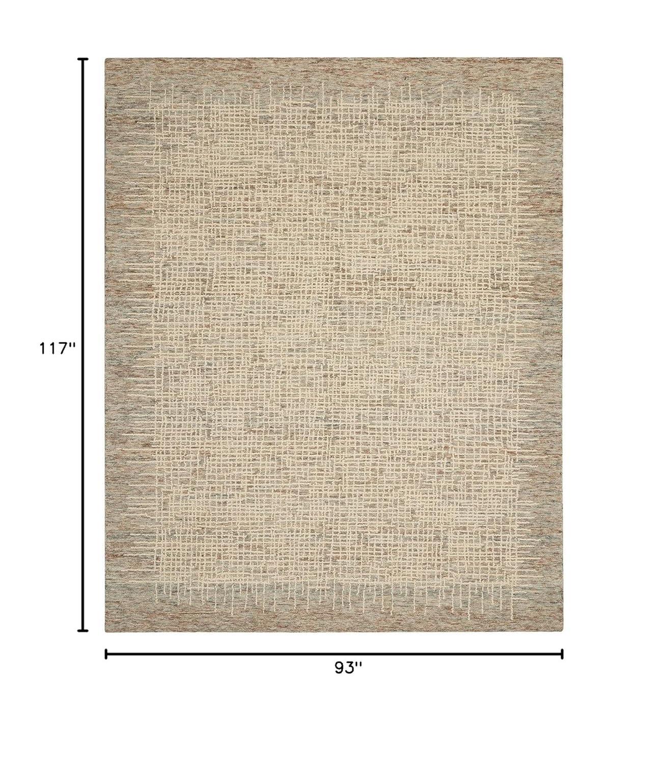 Nourison Vail Rustic Texture Indoor Area Rug Beige/Multi 7'9" x 9'9"