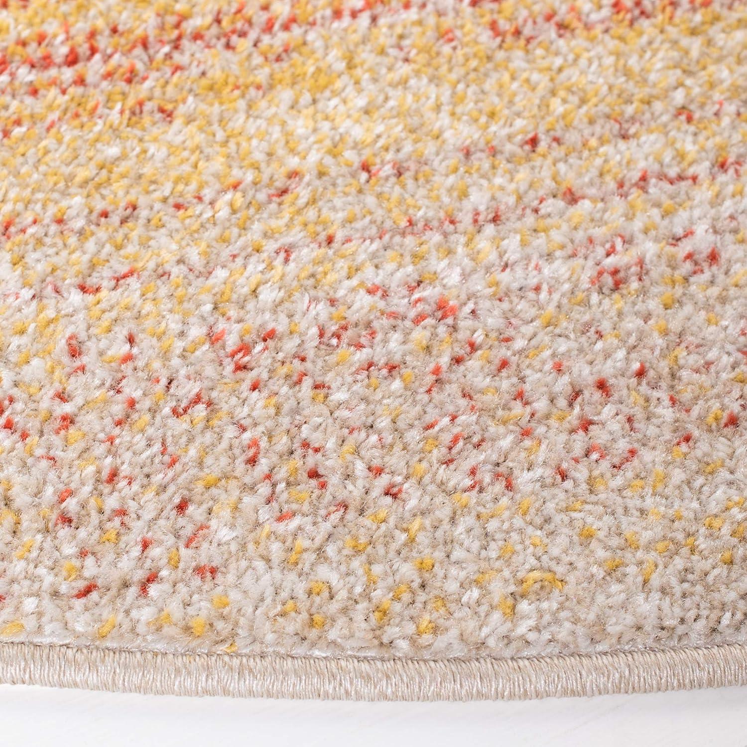 Adirondack Orange and Red 6' x 9' Gradient Area Rug