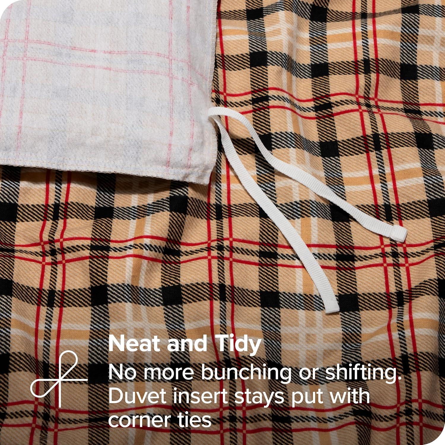 Flannel Duvet Cover and Sham Set