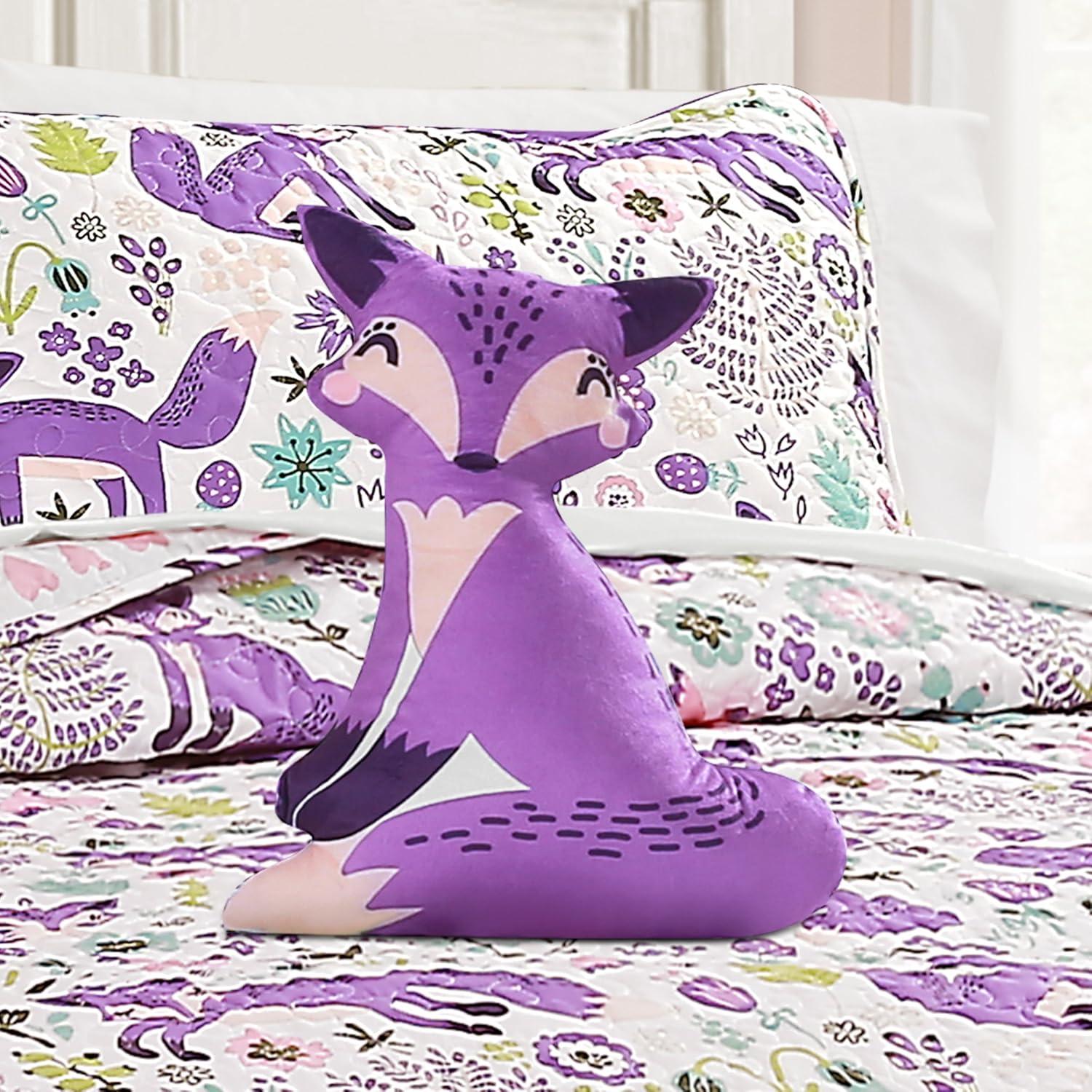 Lush Decor Microfiber Reversible Traditional 4 Piece Quilt Set