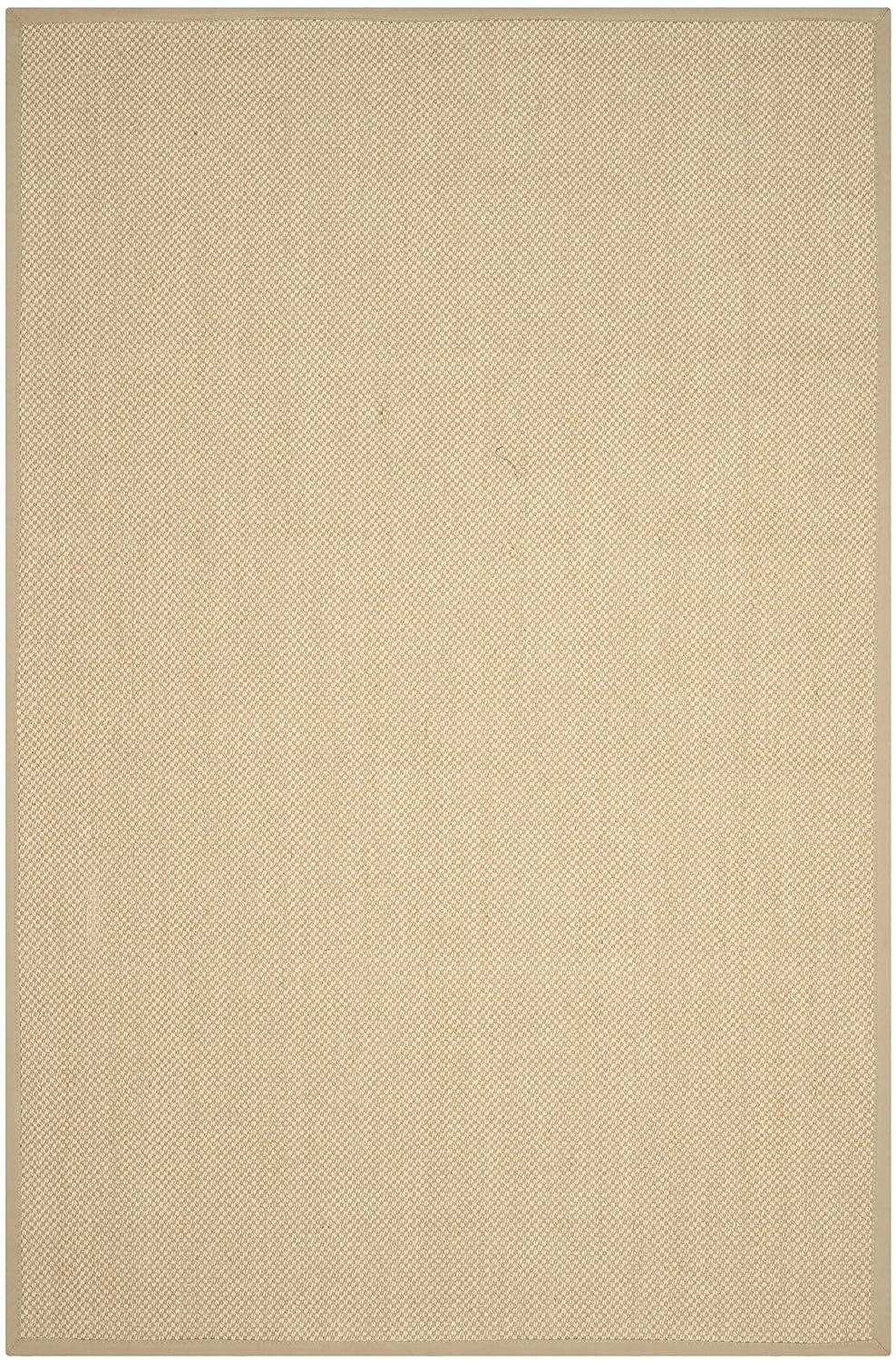 Natural Fiber NF141 Power Loomed Indoor Area Rug - Maize/Linen - 6'x9' - Safavieh