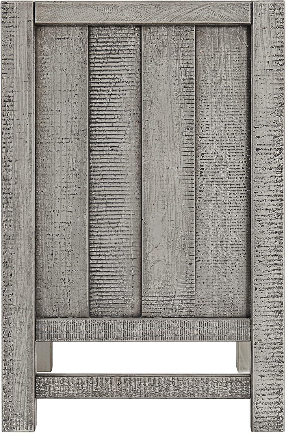 Windsor 2-Drawer Wood Nightstand for Kids Bedroom - Rustic Painted Finish, Metal Glides, Open Shelf Storage, Pine Wood Construction, 22 in. W x 17 in. D x 25 in. H, Distressed Look