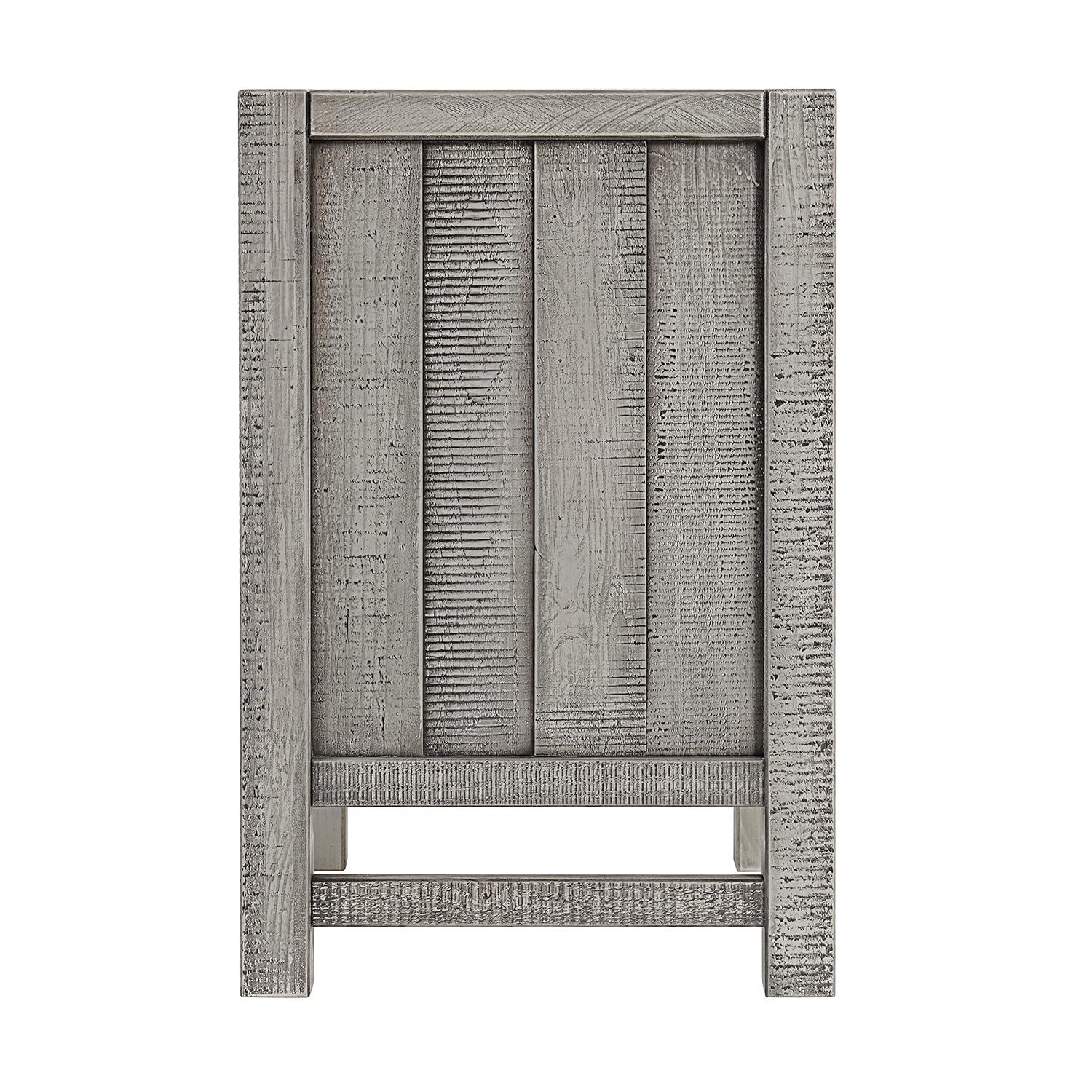 Windsor 2-Drawer Wood Nightstand for Kids Bedroom - Rustic Painted Finish, Metal Glides, Open Shelf Storage, Pine Wood Construction, 22 in. W x 17 in. D x 25 in. H, Distressed Look