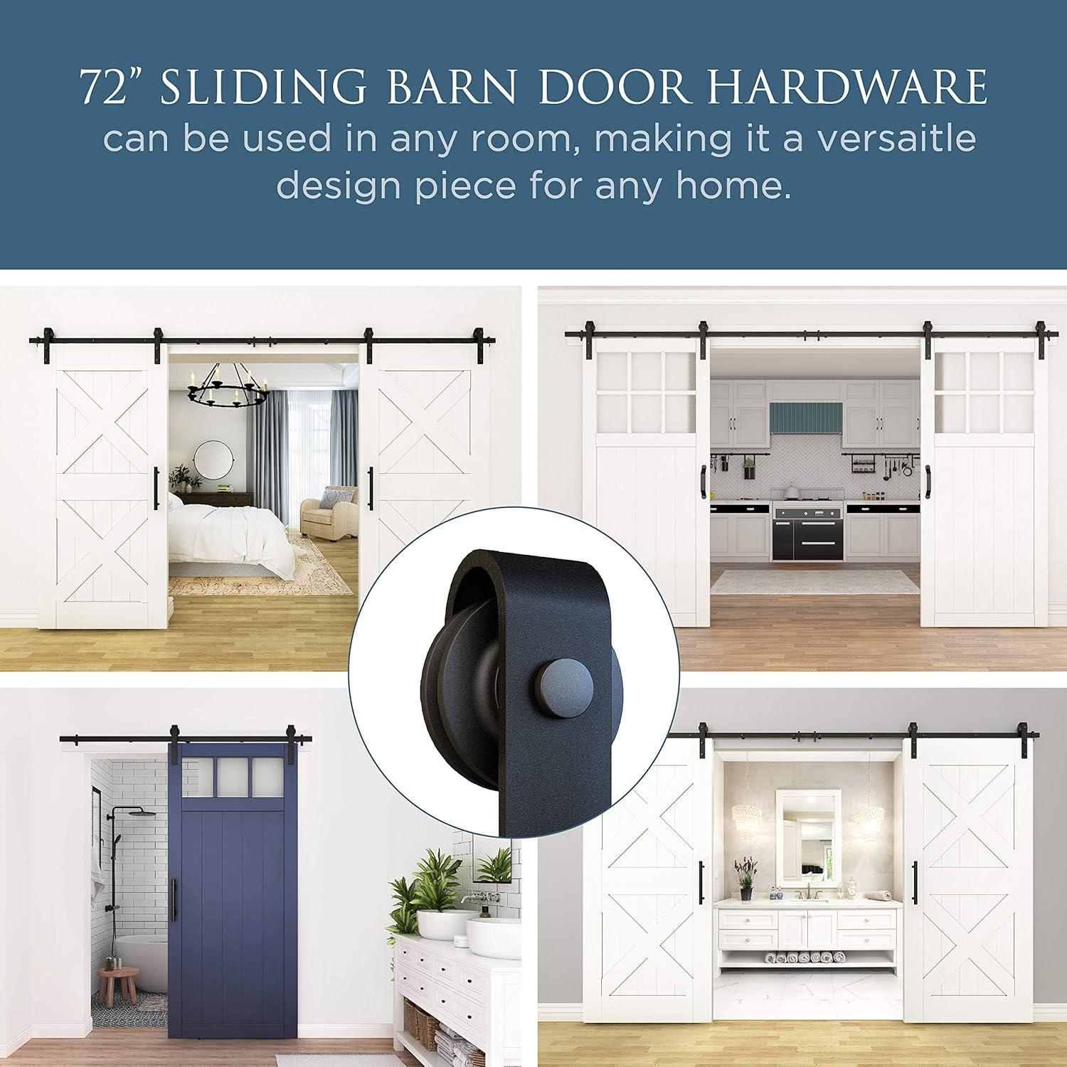 National Hardware Standard Single Barn Door Hardware Kit