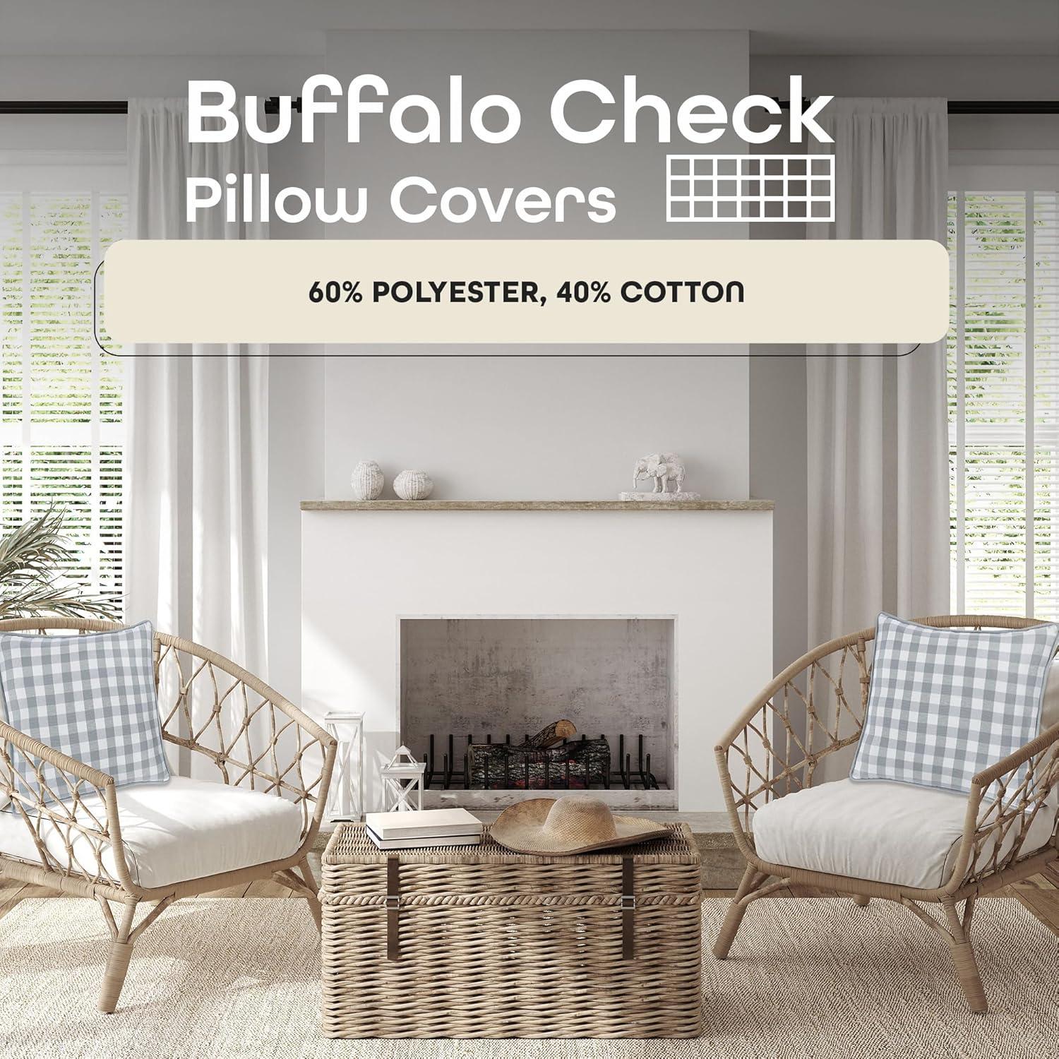 Buffalo Check Checkered Reversible Throw Pillow