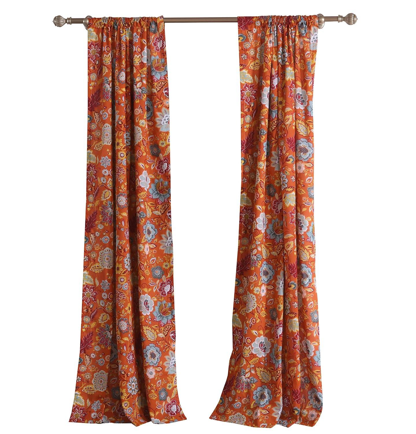 Greenland Home Fashions 1803BWP95 Astoria Spice Panel Pair 84x84