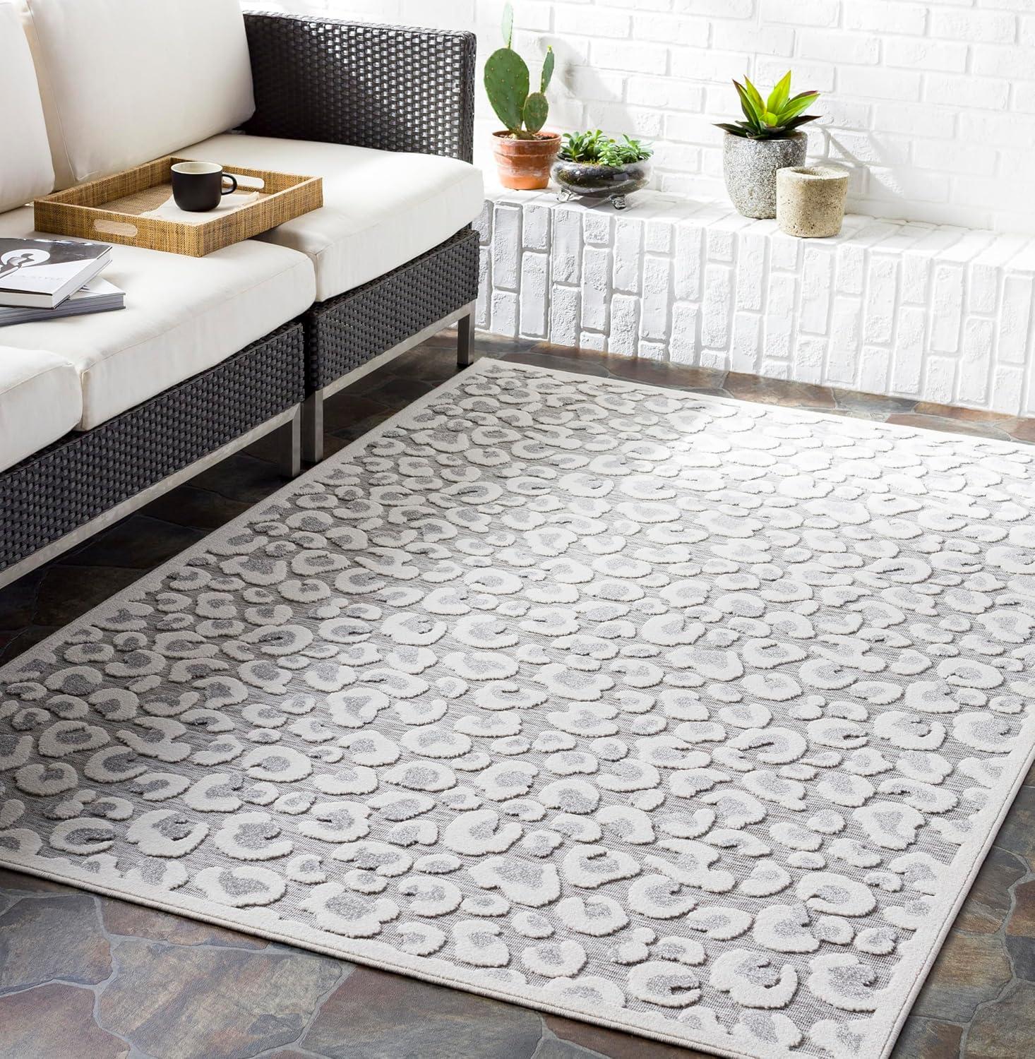Mark & Day Vossen 5'3"x7'3" Rectangle Woven Indoor and Outdoor Area Rugs Cream