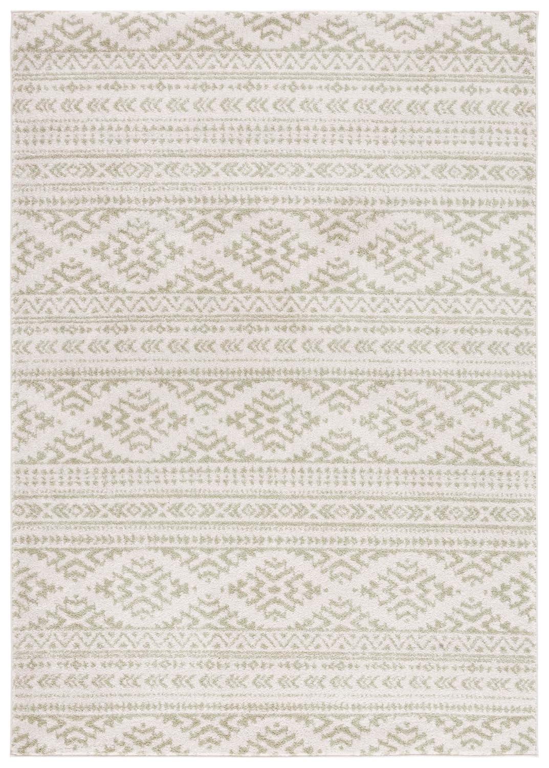 Tulum TUL272 Power Loomed Indoor Accent Rug - Ivory/Sage - 4'x6' - Safavieh