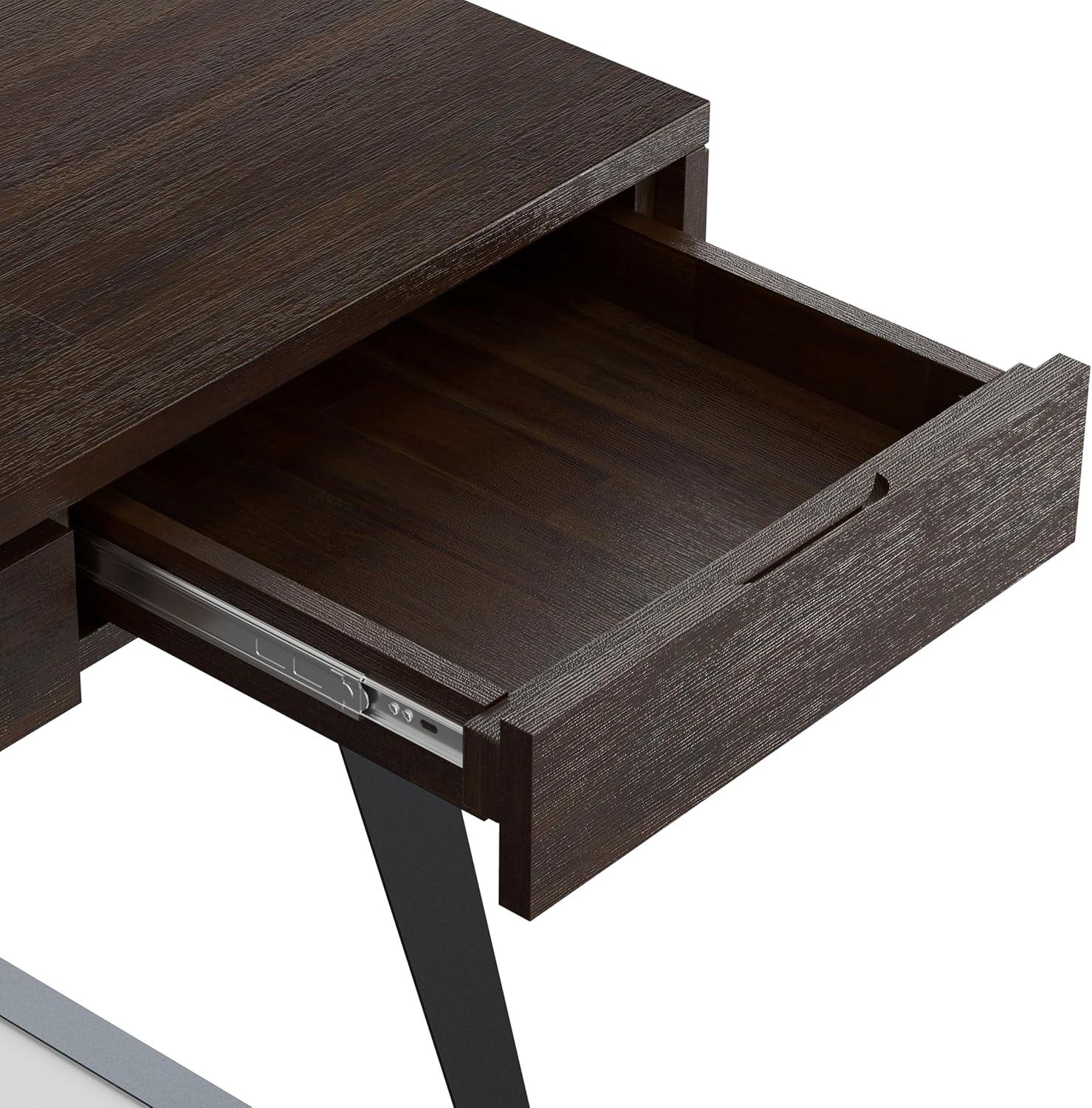 Simpli Home Lowry Solid Wood Desk