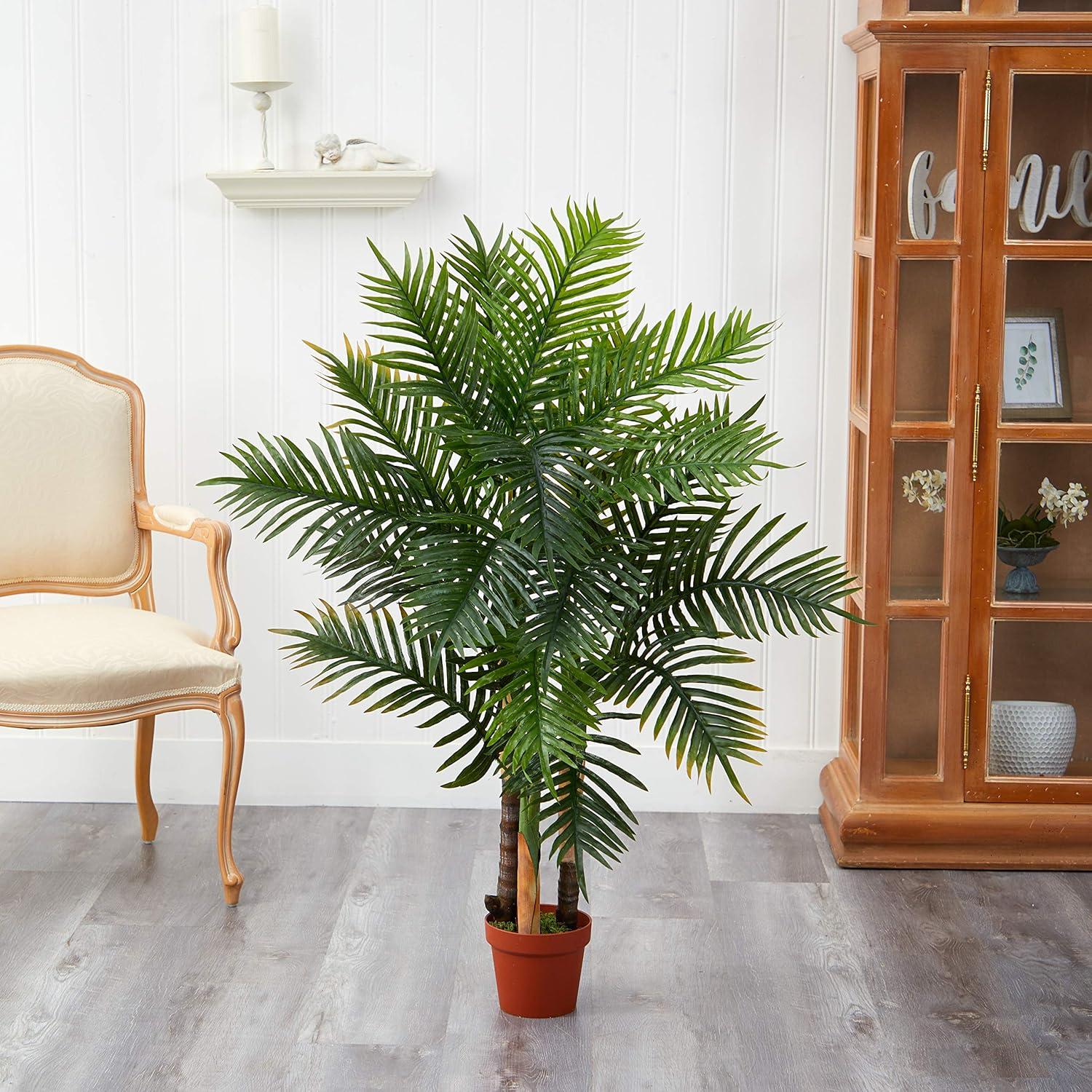 Nearly Natural 4-ft Areca Palm Tree (Real Touch)