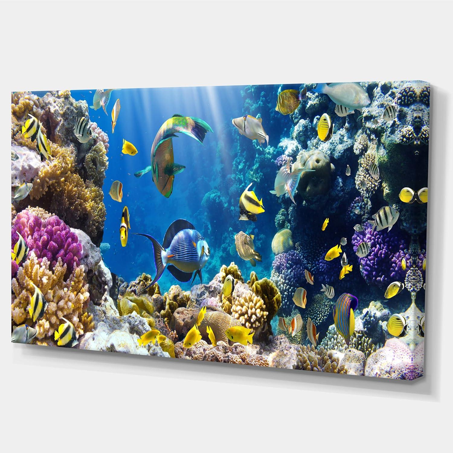 East Urban Home " Fish In Coral Reef "