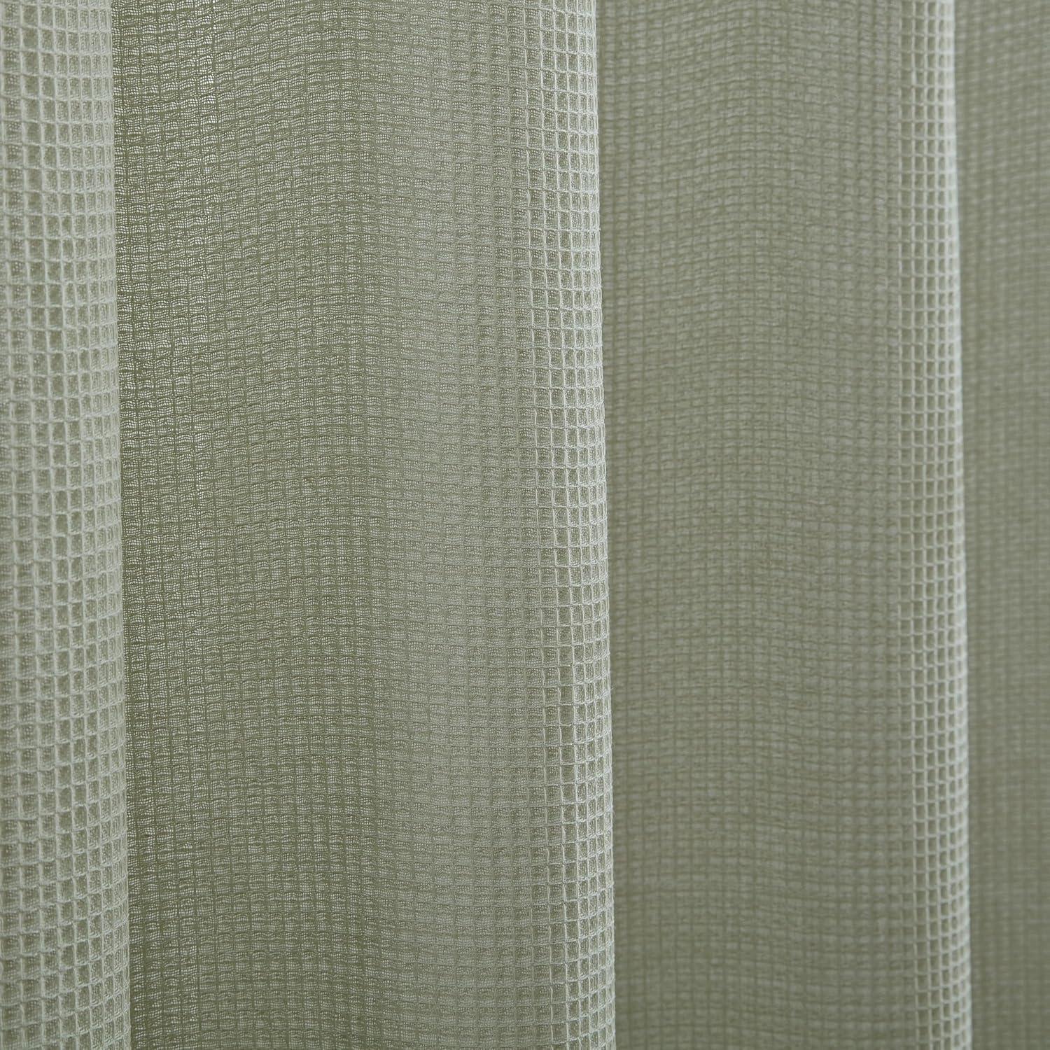 Kenneth Cole Kenneth Cole Solid Waffle Cotton Blend Shower Curtain