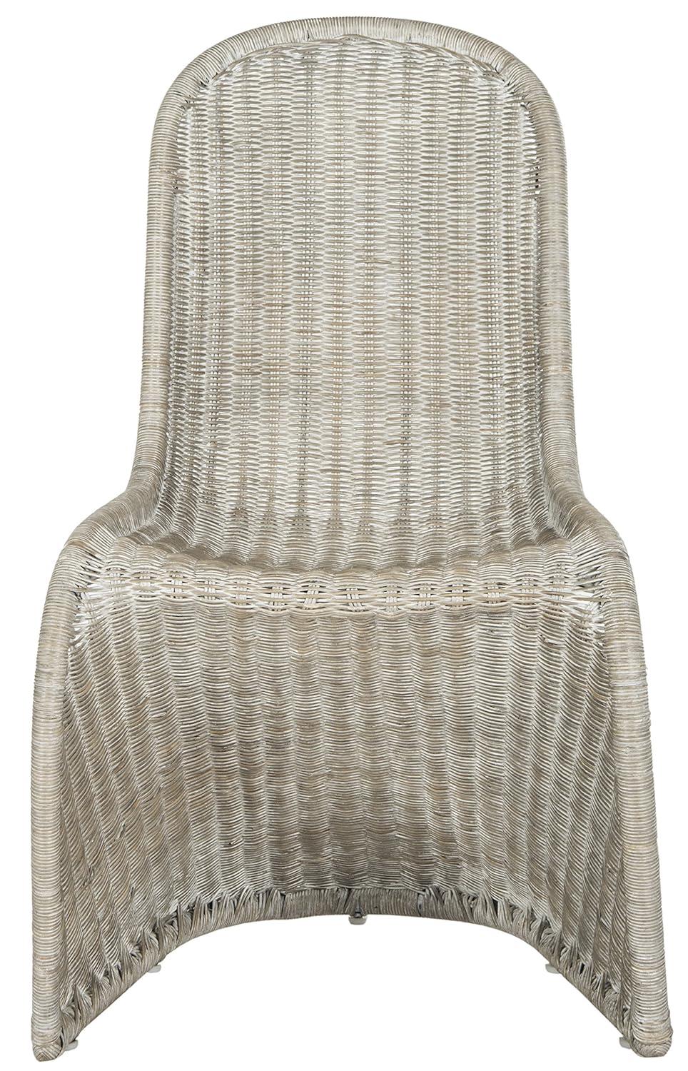 Tana Wicker Side Chair (Set of 2) - SEA8009 - Natural White Wash - Safavieh