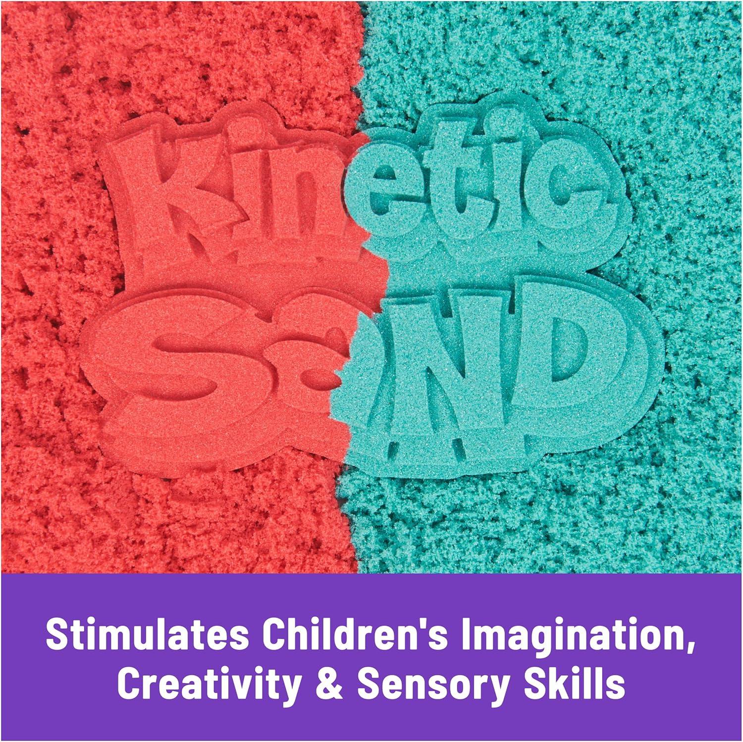 Kinetic Sand Mold n' Flow 1.5lbs Play Sand with 3 Tools