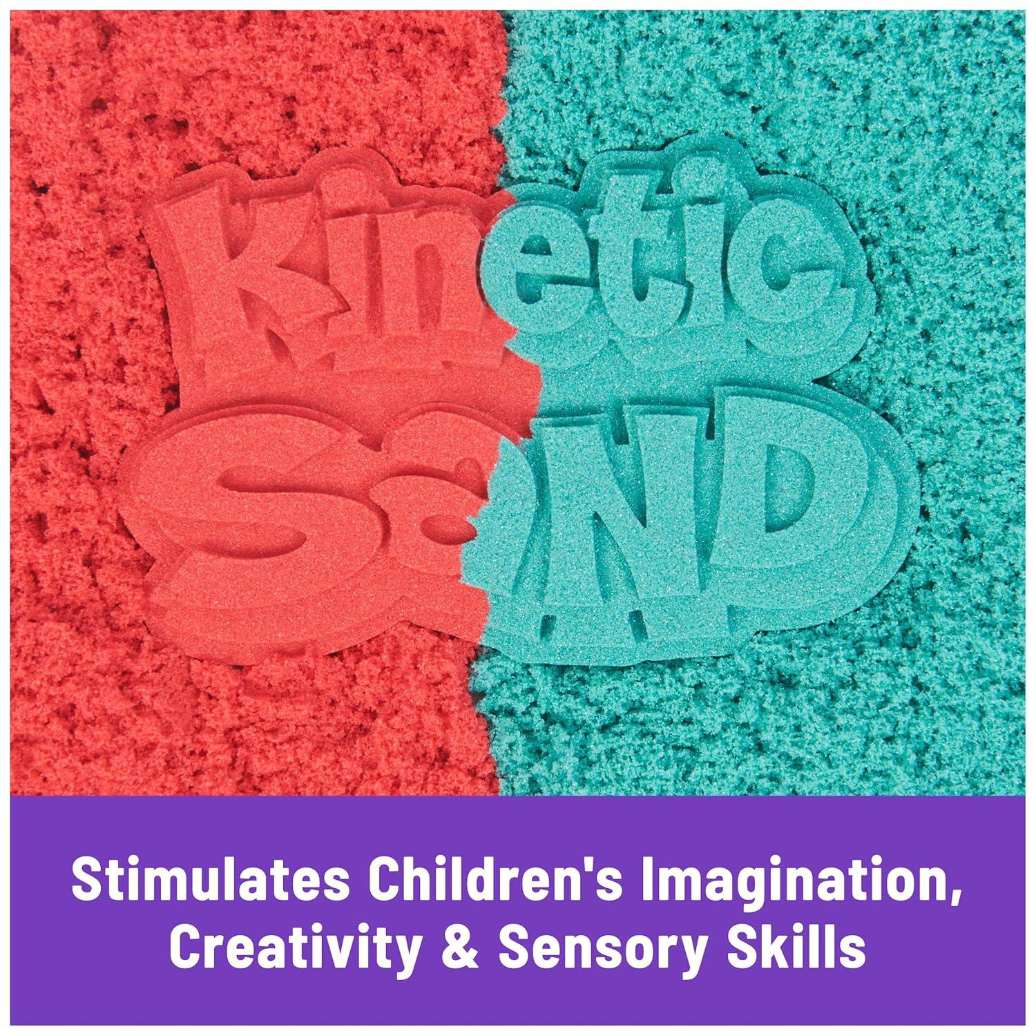 Kinetic Sand Mold n' Flow 1.5lbs Play Sand with 3 Tools