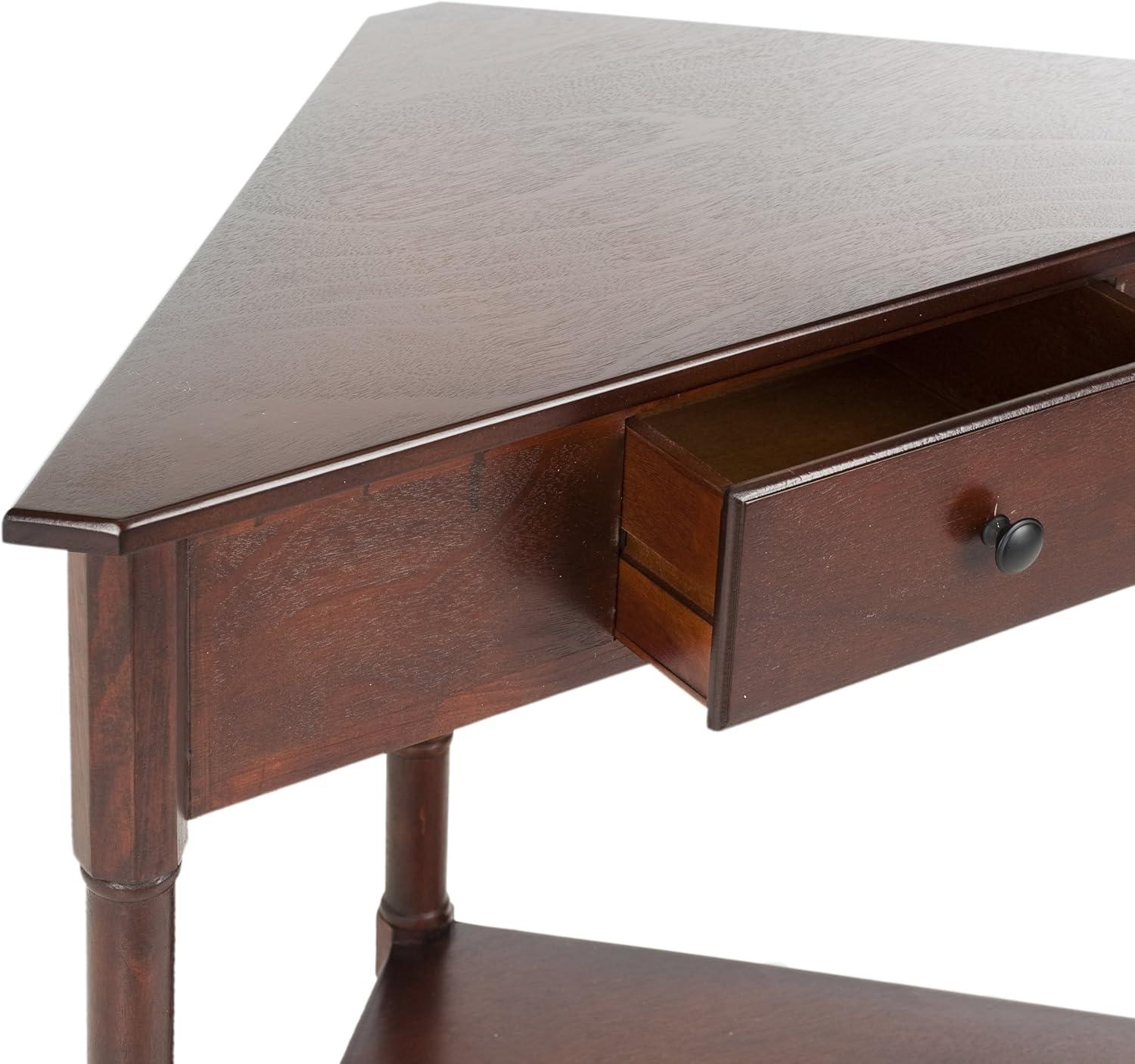 Gomez Corner Table - AMH5709D - Brown - Safavieh Couture