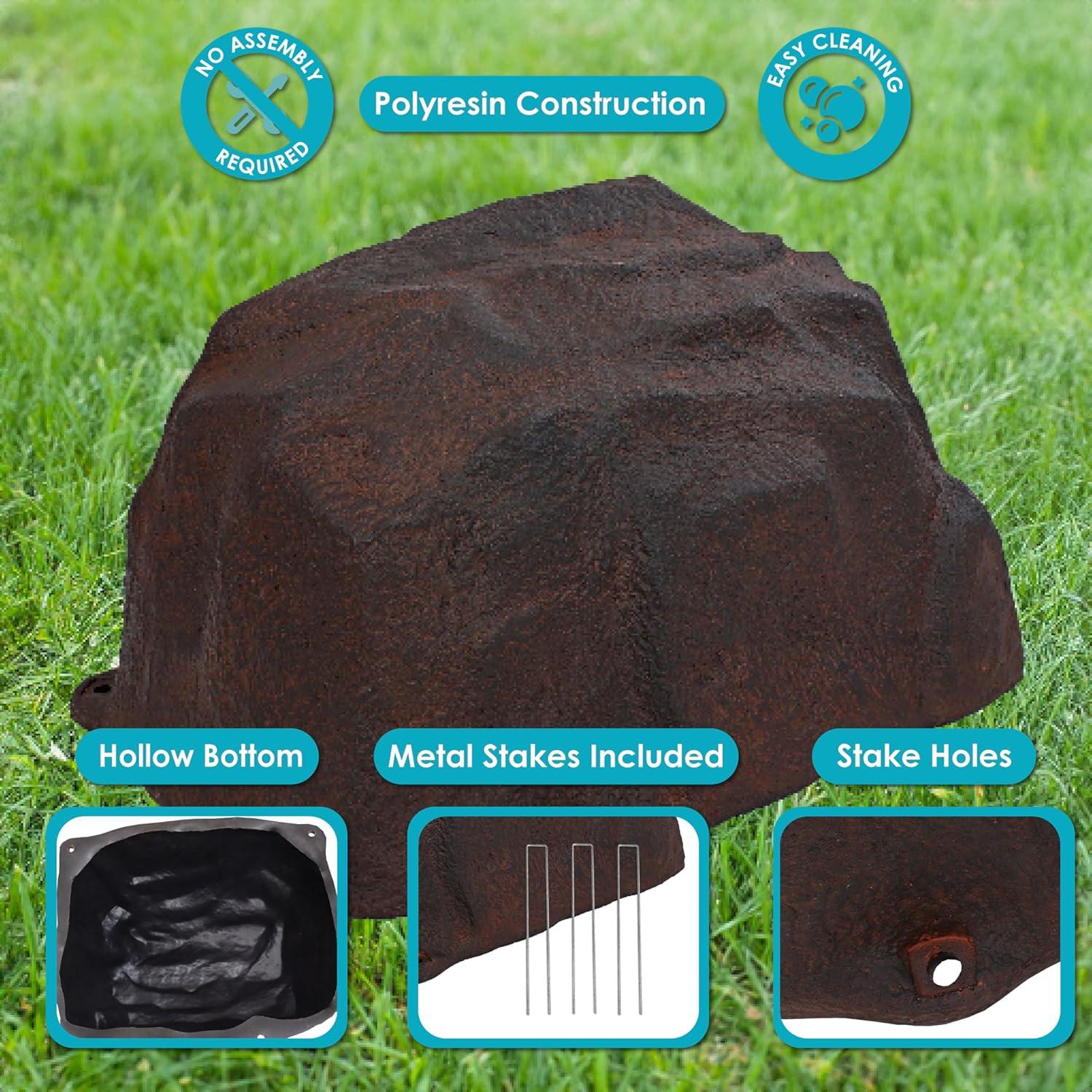 Weather Resistant Polyresin No Subject Garden Stone