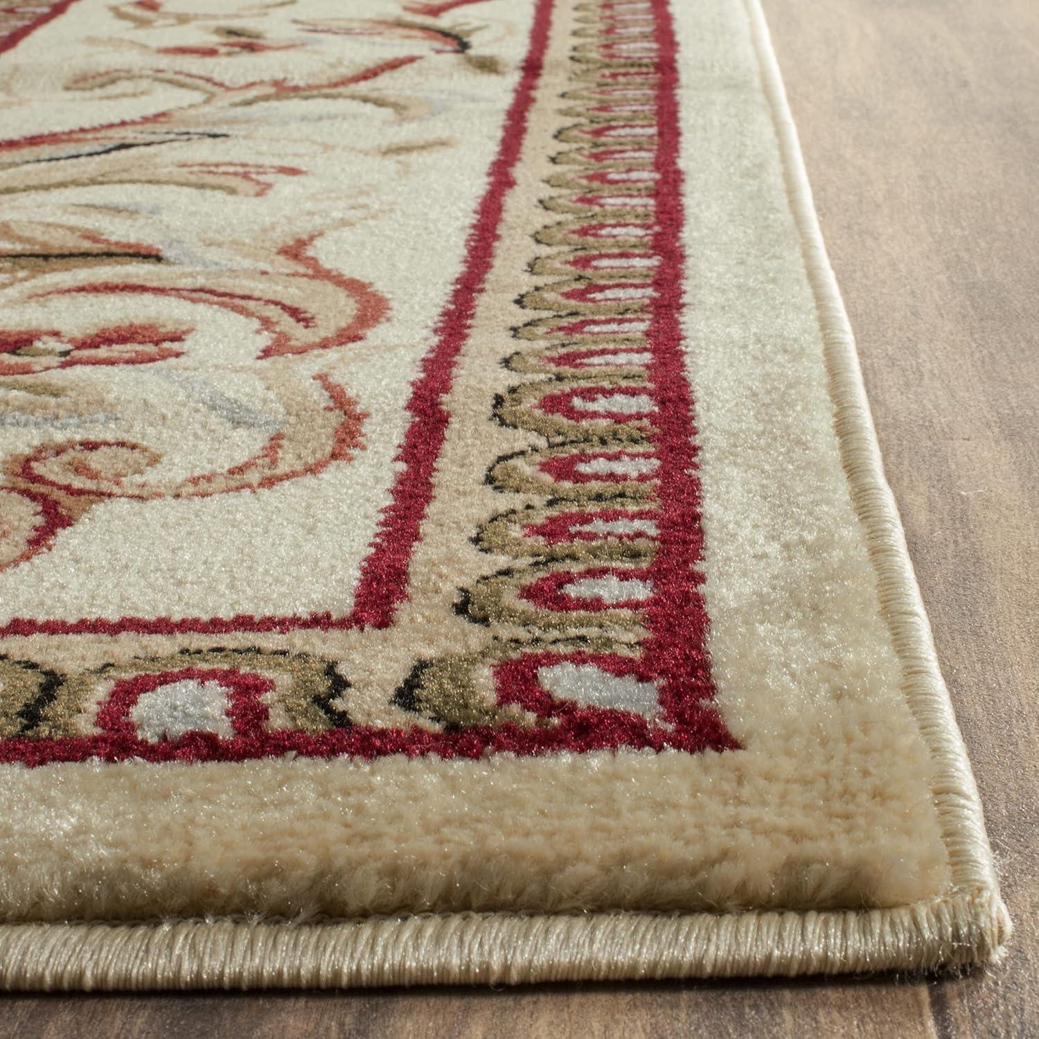 Lyndhurst LNH322 Power Loomed Area Rug - Ivory/Ivory - 8'x11' - Safavieh.