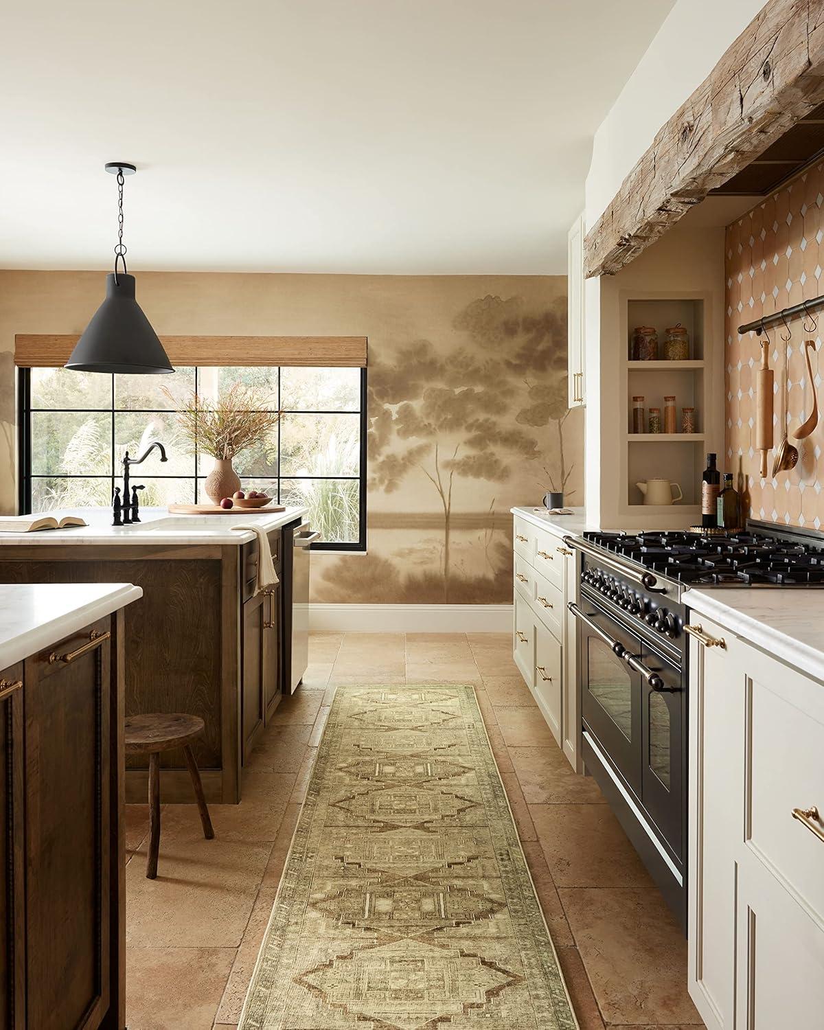 Sinclair II Rug by Magnolia Home by Joanna Gaines x Loloi - Khaki and Tobacco / 8'6" x 11'6"