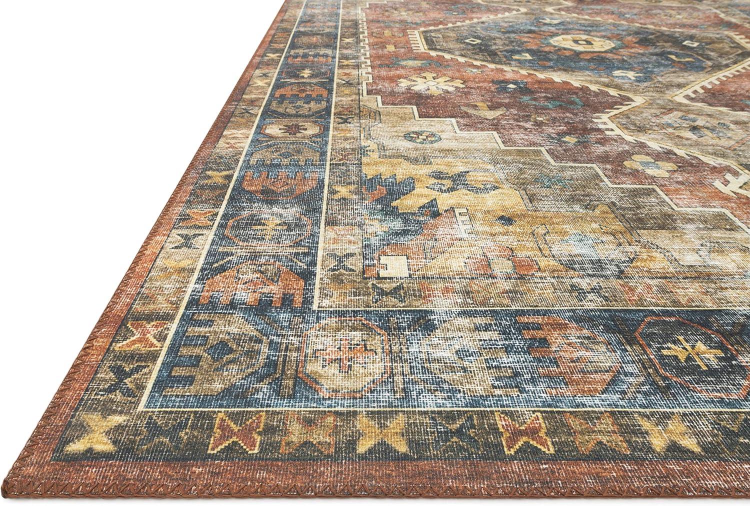 Loloi II SKYE SKY-11 Rust /Blue Oriental Area Rug 3'-6" x 5'-6"