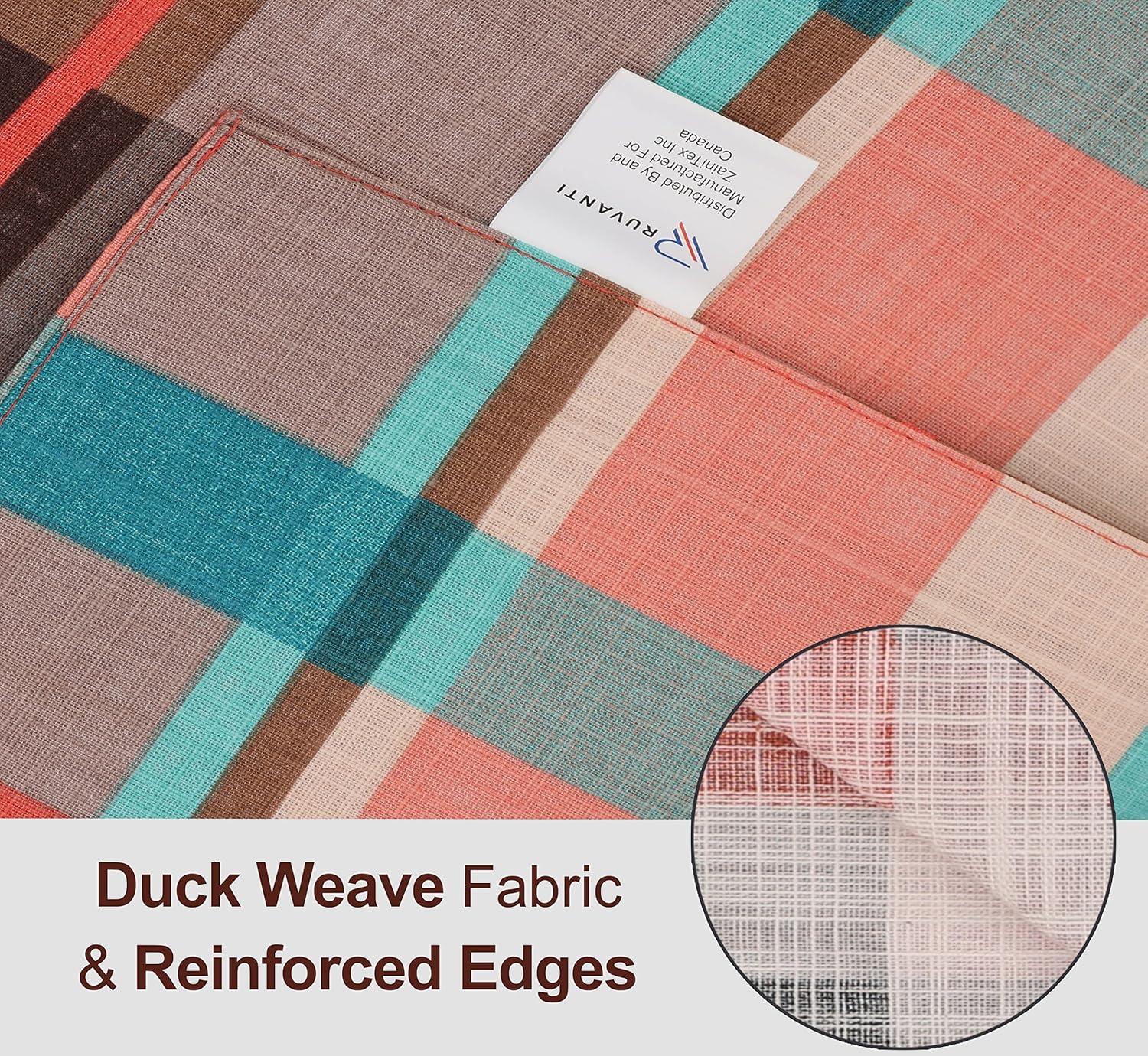 Ruvanti Dining Table Rectangle Placemats 100% Cotton Multi Pattern 13x19 Inches (Set of 6)