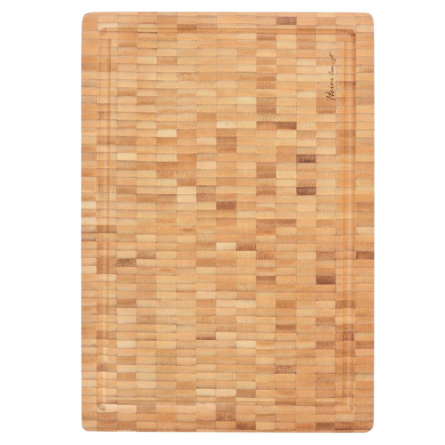 Heim Concept Organic Bamboo Cutting Boards for Kitchen Extra Large Chopping Board with Juicy Groove Perfect for Meat, Vegetables, Fruits, Cheese