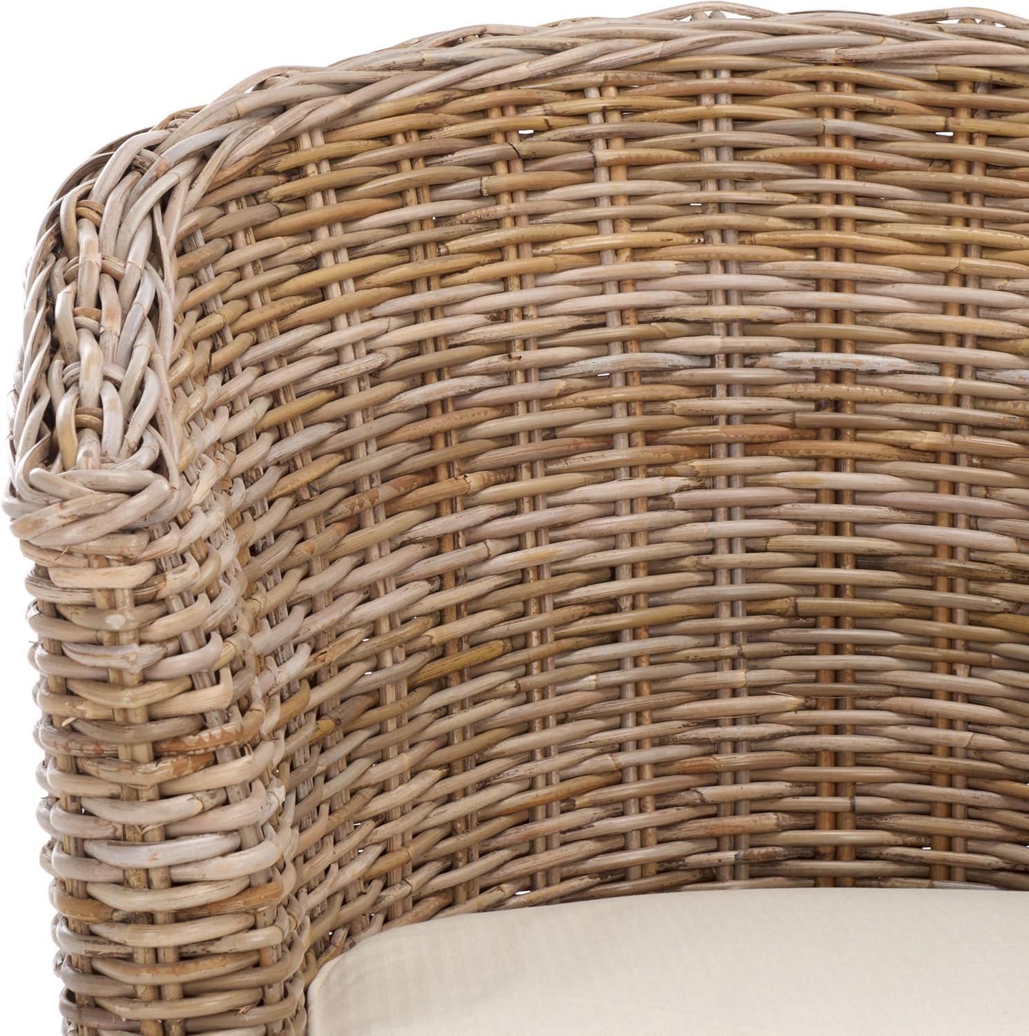 Omni Rattan Barrel Chair  - Safavieh