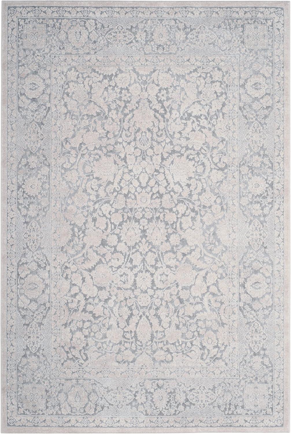 Reflection RFT667 Power Loomed Indoor Area Rug - Light Grey/Cream - 4'x6' - Safavieh.