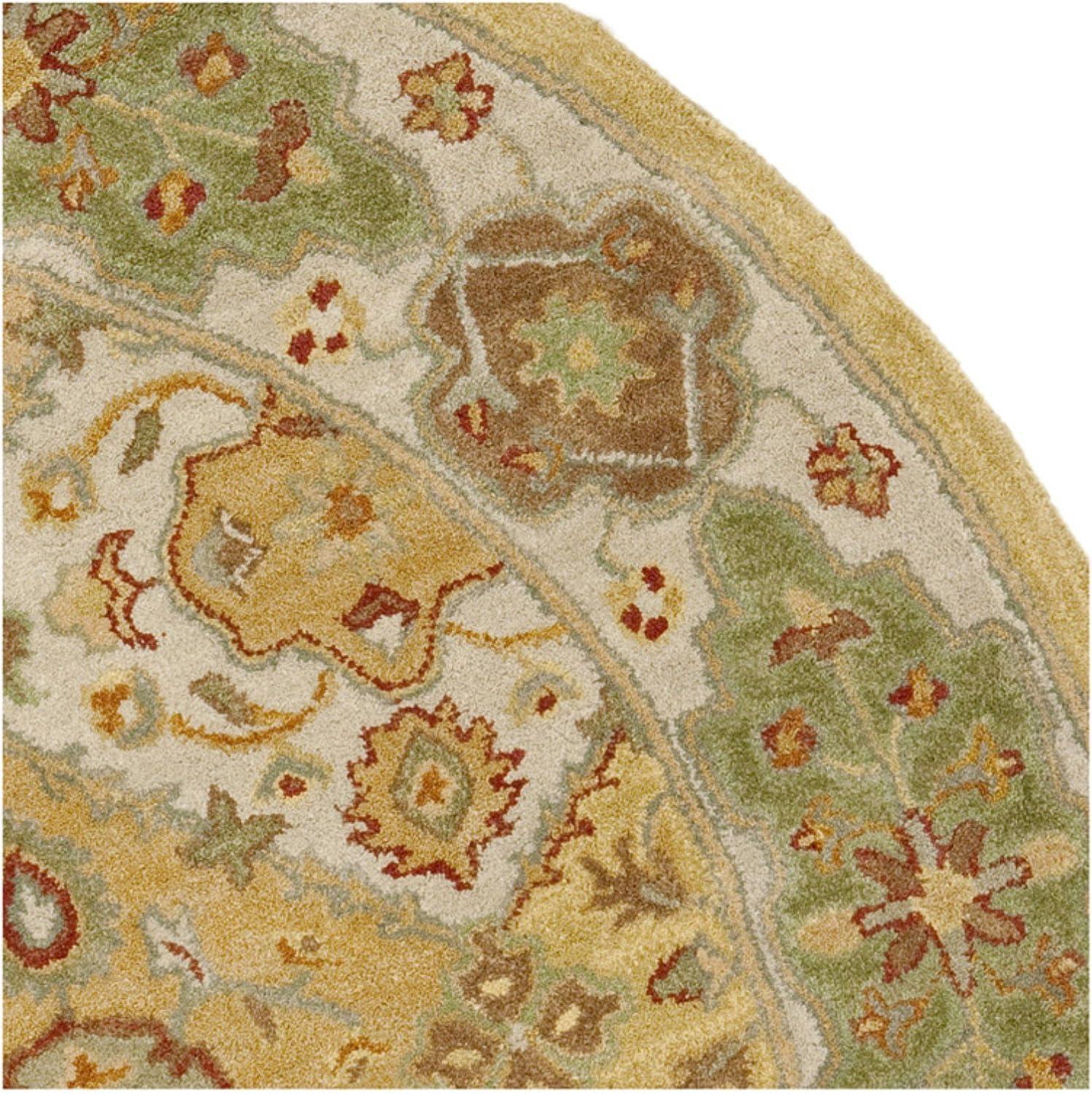 SAFAVIEH Heritage Regius Traditional Wool Area Rug, Multi/Ivory, 9'6" x 13'6"