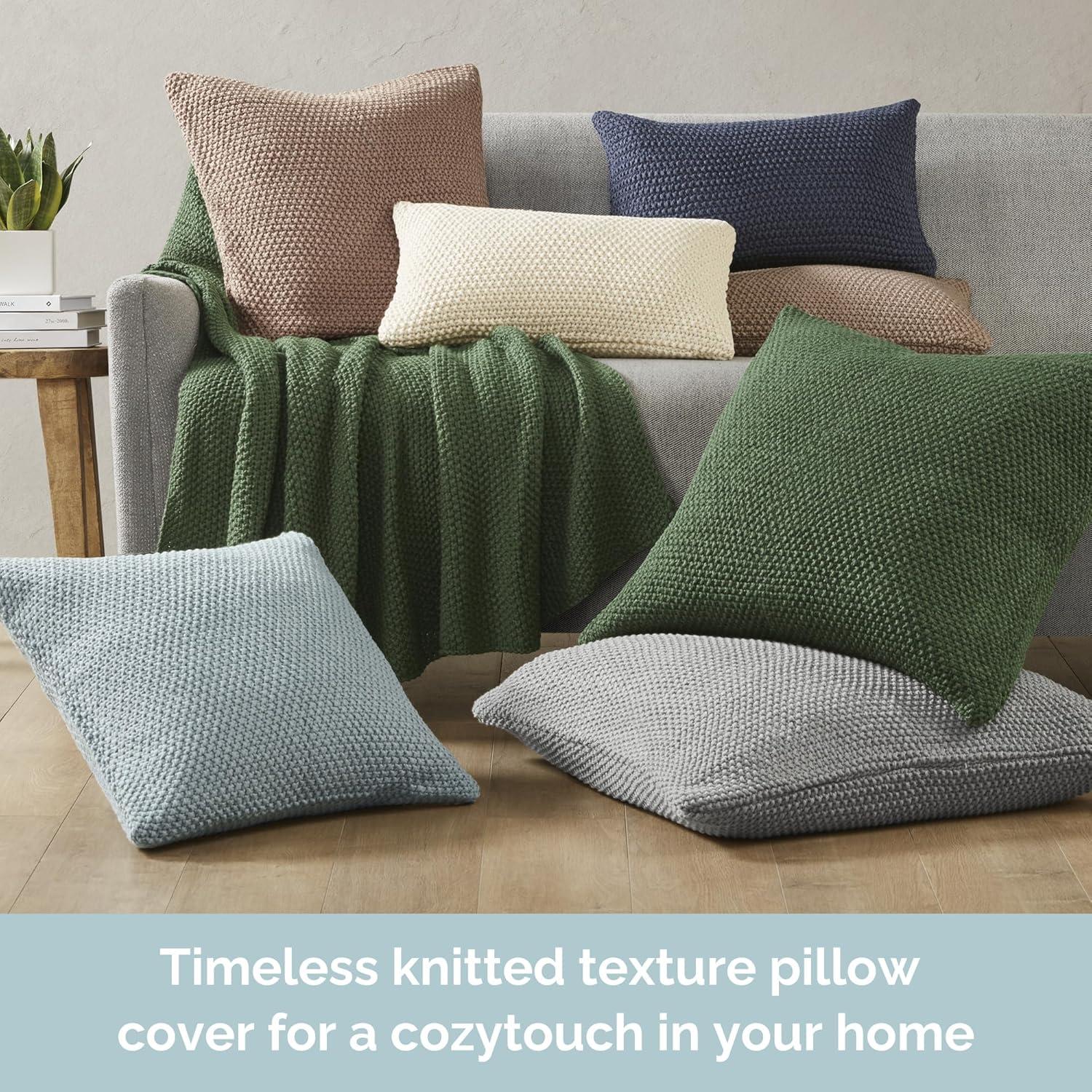 INK+IVY Tino Knit Square Euro Pillow Sham