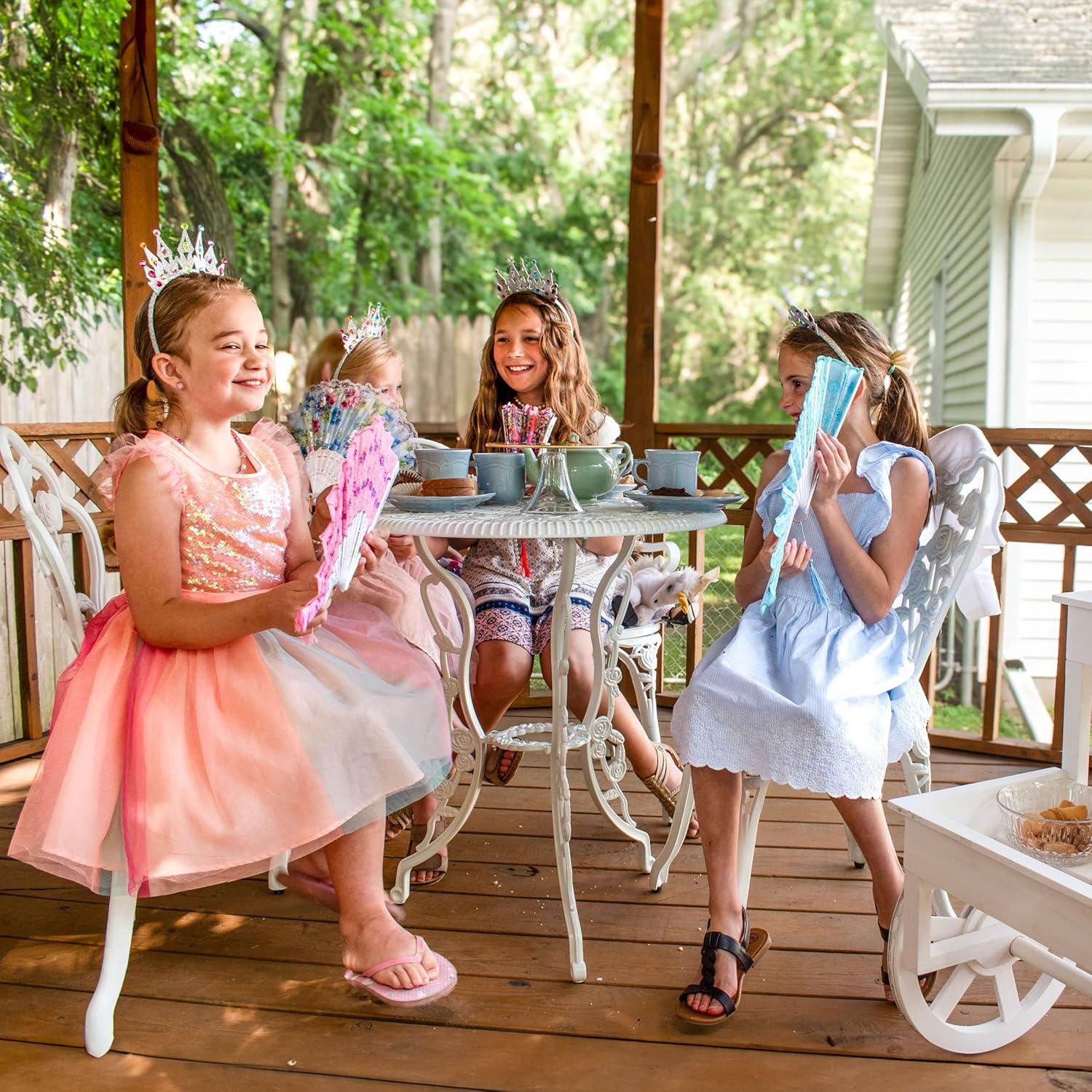 Fleur De Lis Living Patio Bistro Set.Rust-Resistant Cast Alumin...