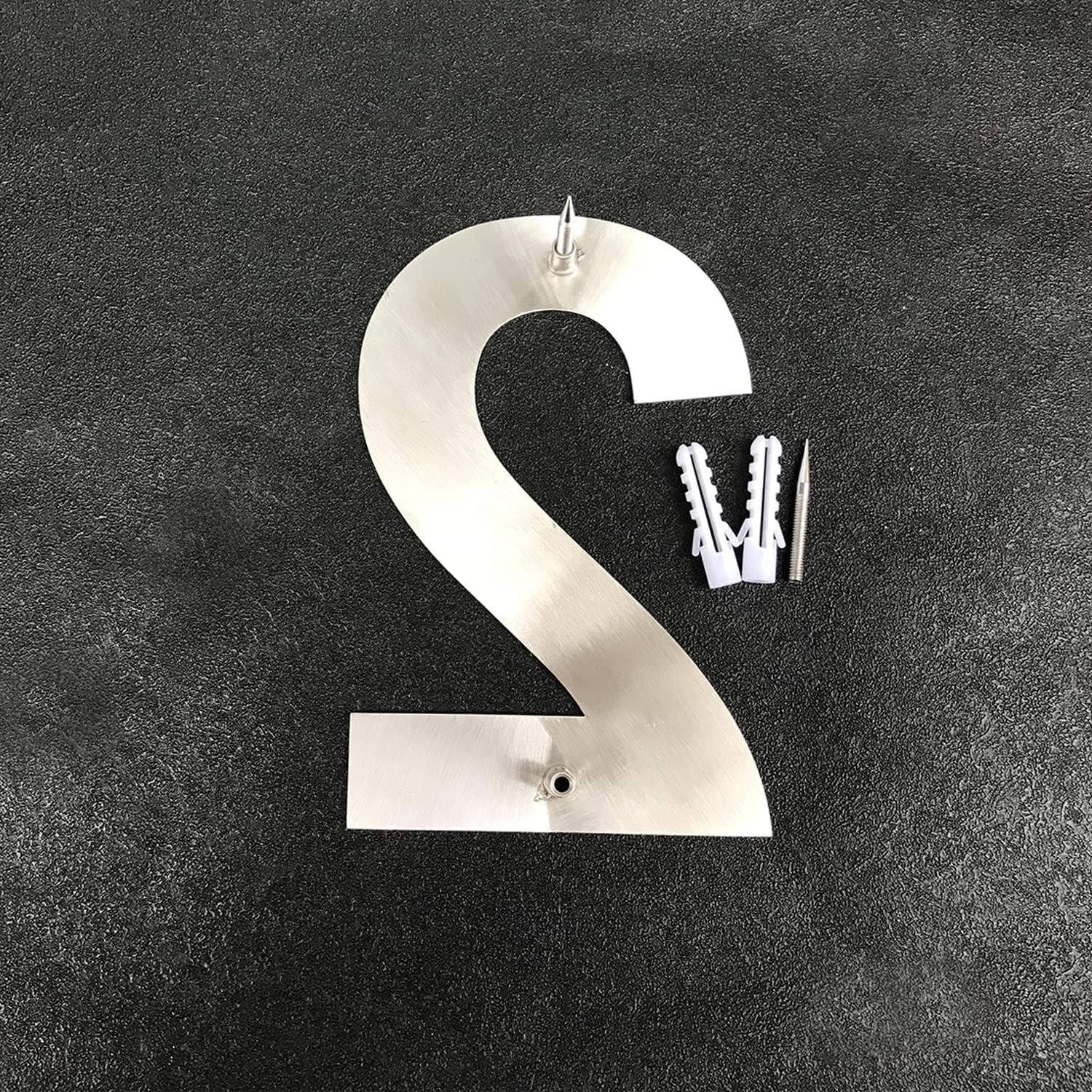 HASWARE 6" H Metal Floating House Number