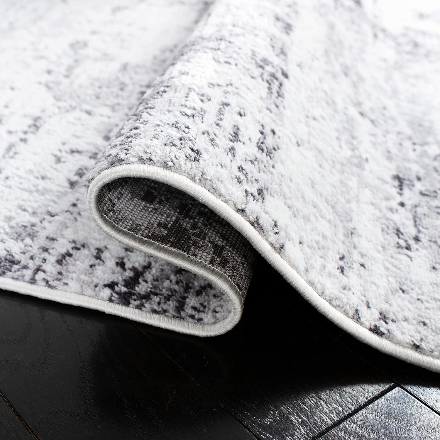 Amelia ALA700 Power Loomed Runner Rug - Ivory/Grey - 2'2"x6' - Safavieh.